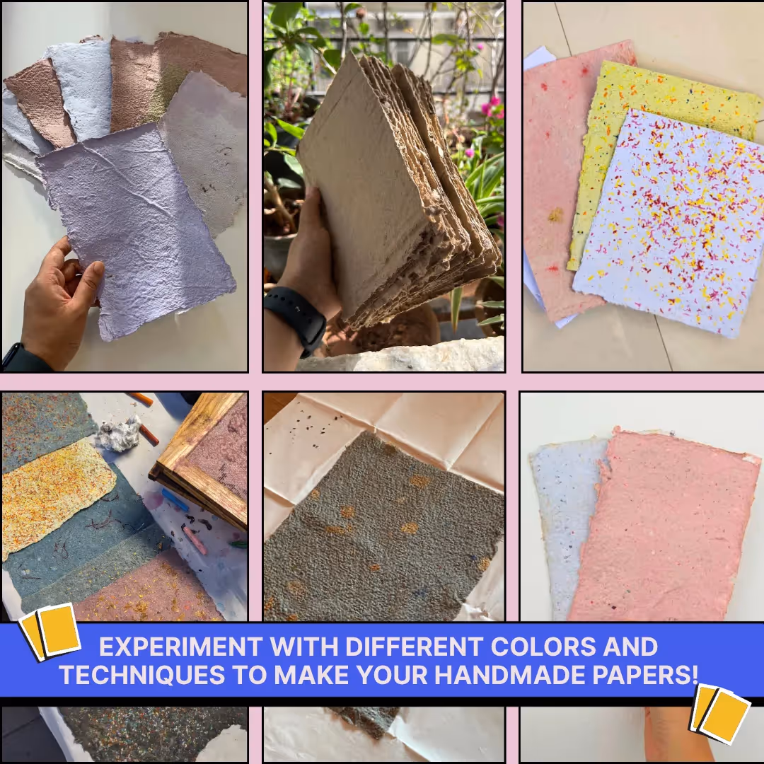 Handmade Paper and Gel Plate Monoprinting DIY Combo image 10