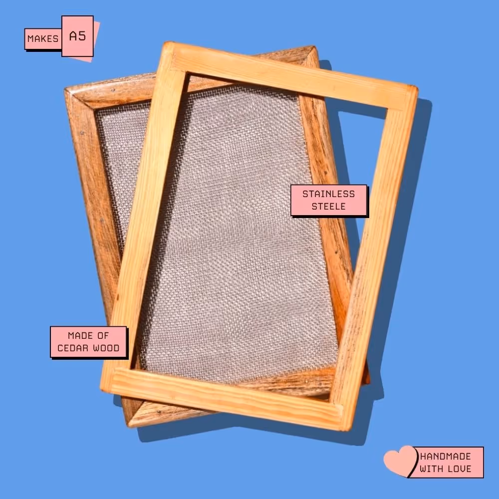 Handmade Paper Making Mould and Deckle Set  image 1