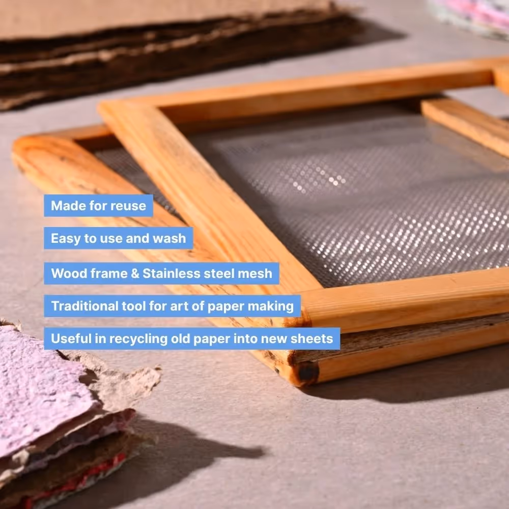 Handmade Paper Making Mould and Deckle Set image 4