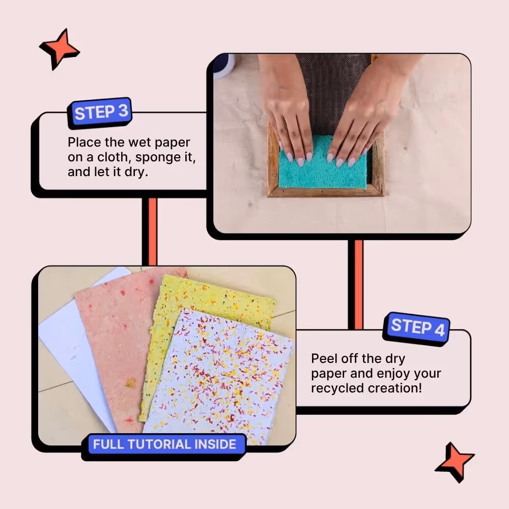 Handmade Paper Making Mould and Deckle Set image 9