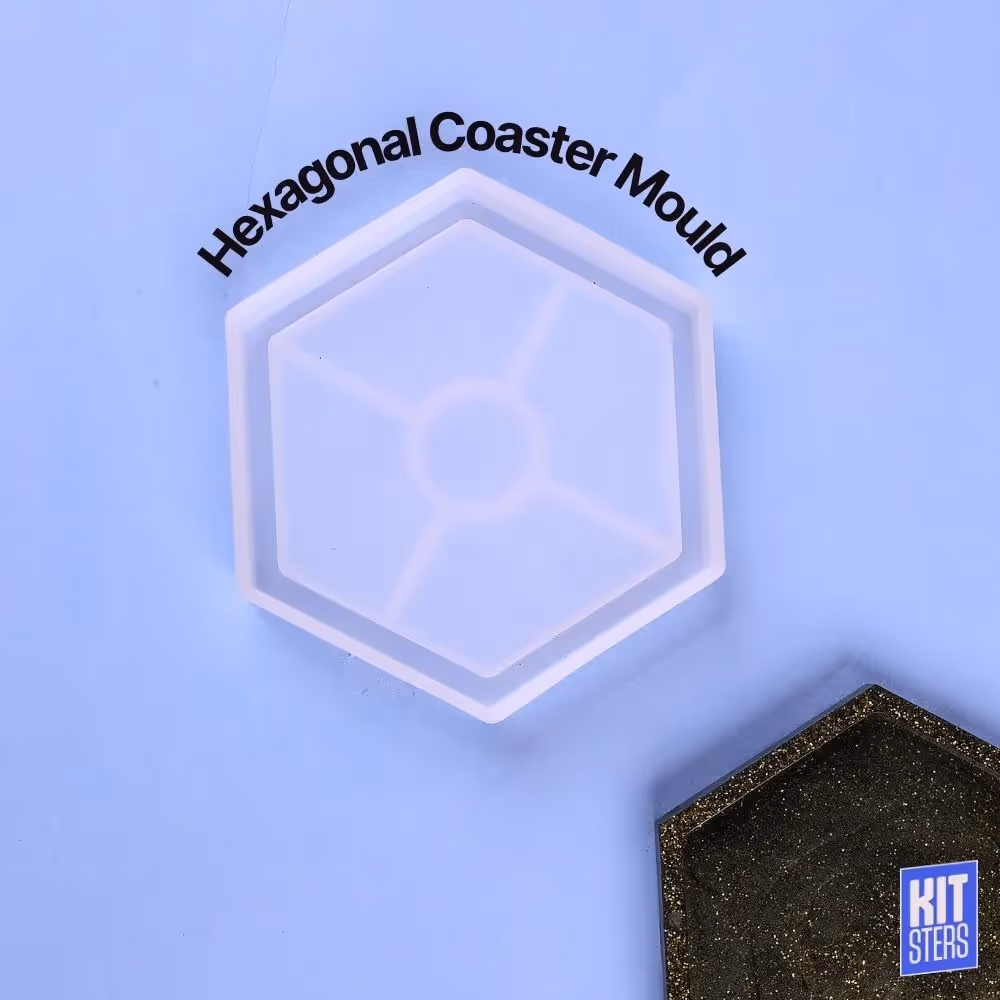 Silicone Hexagonal Coaster Mould  image 1