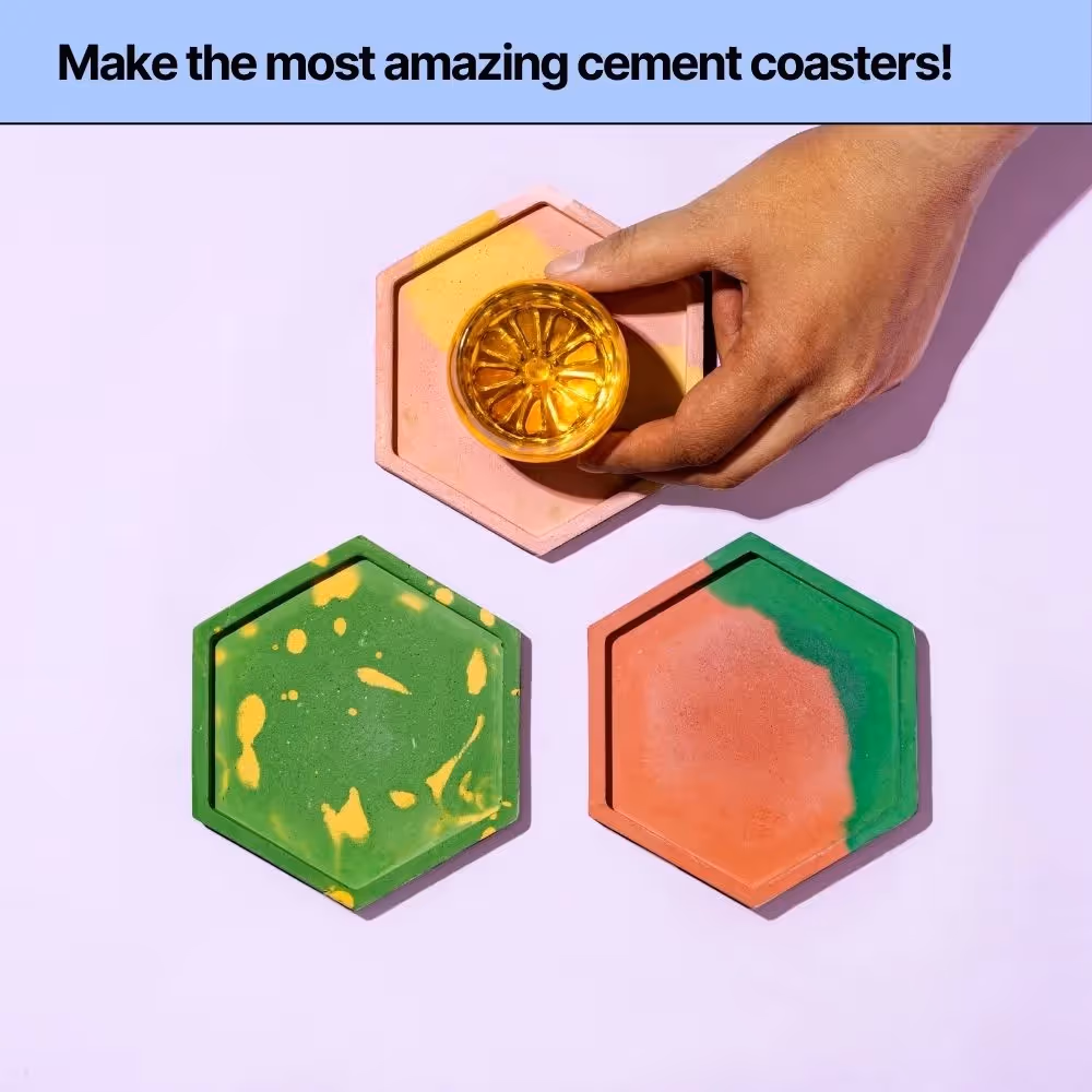 Silicone Hexagonal Coaster Mould  image 3
