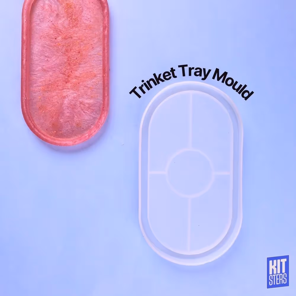 Silicone Oval Trinket Tray Mould  image 1