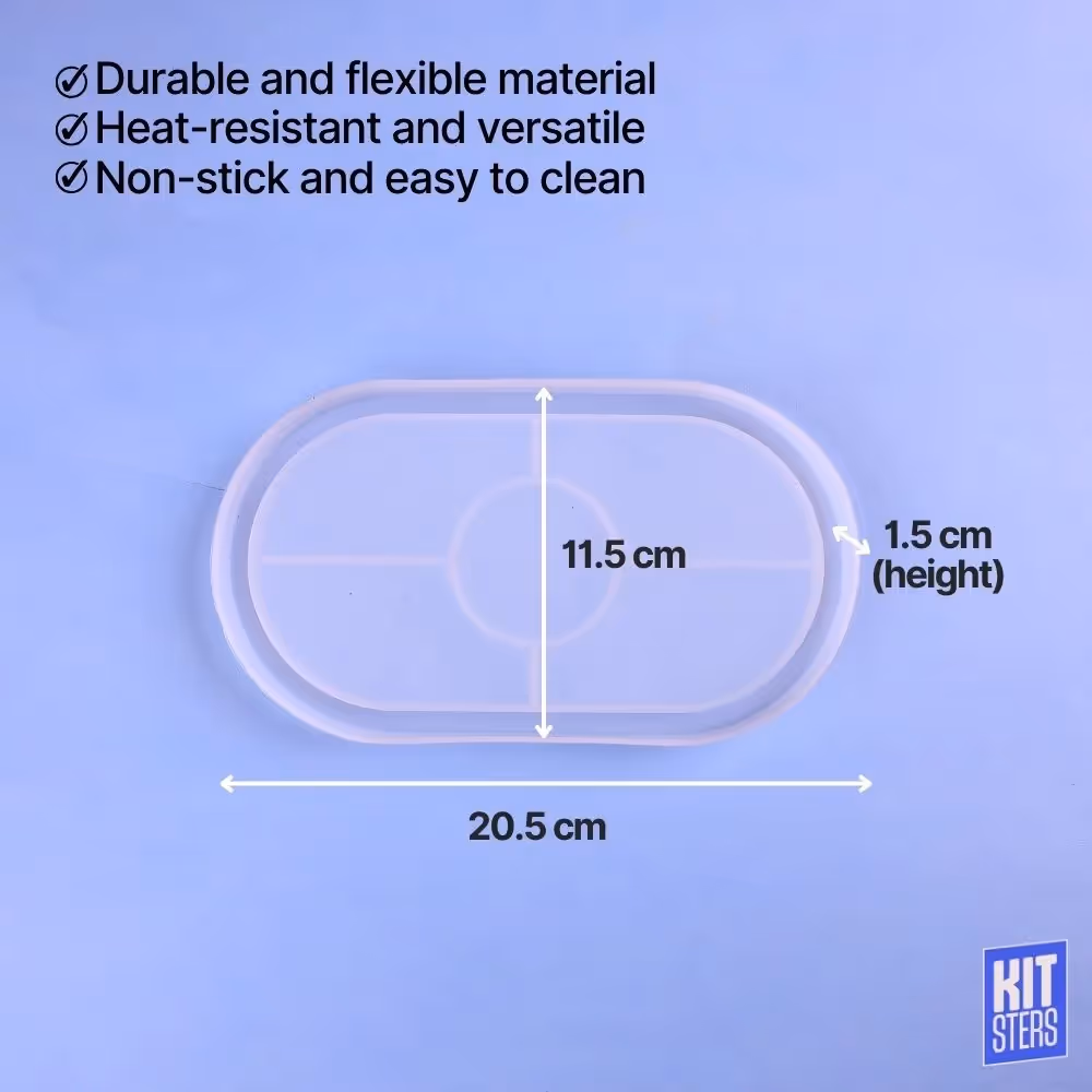 Silicone Oval Trinket Tray Mould  image 2