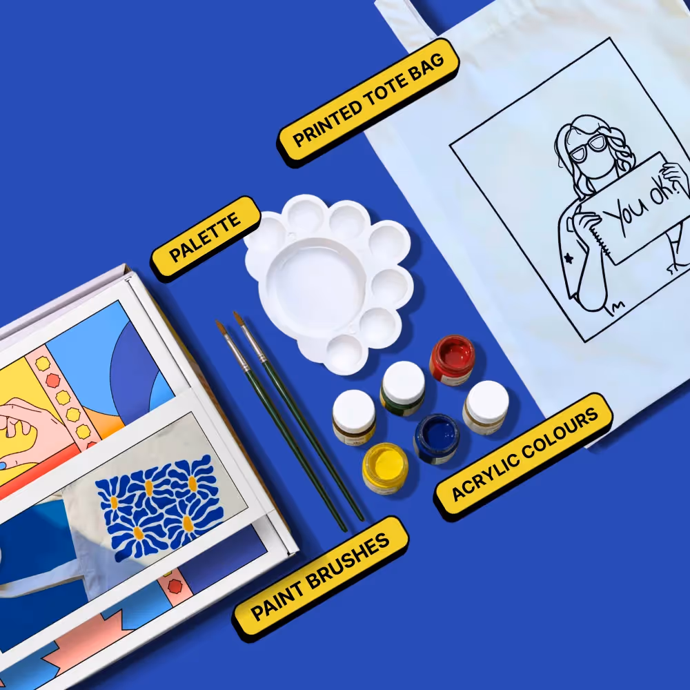 You Belong With Me DIY Tote Bag Painting Kit image 2
