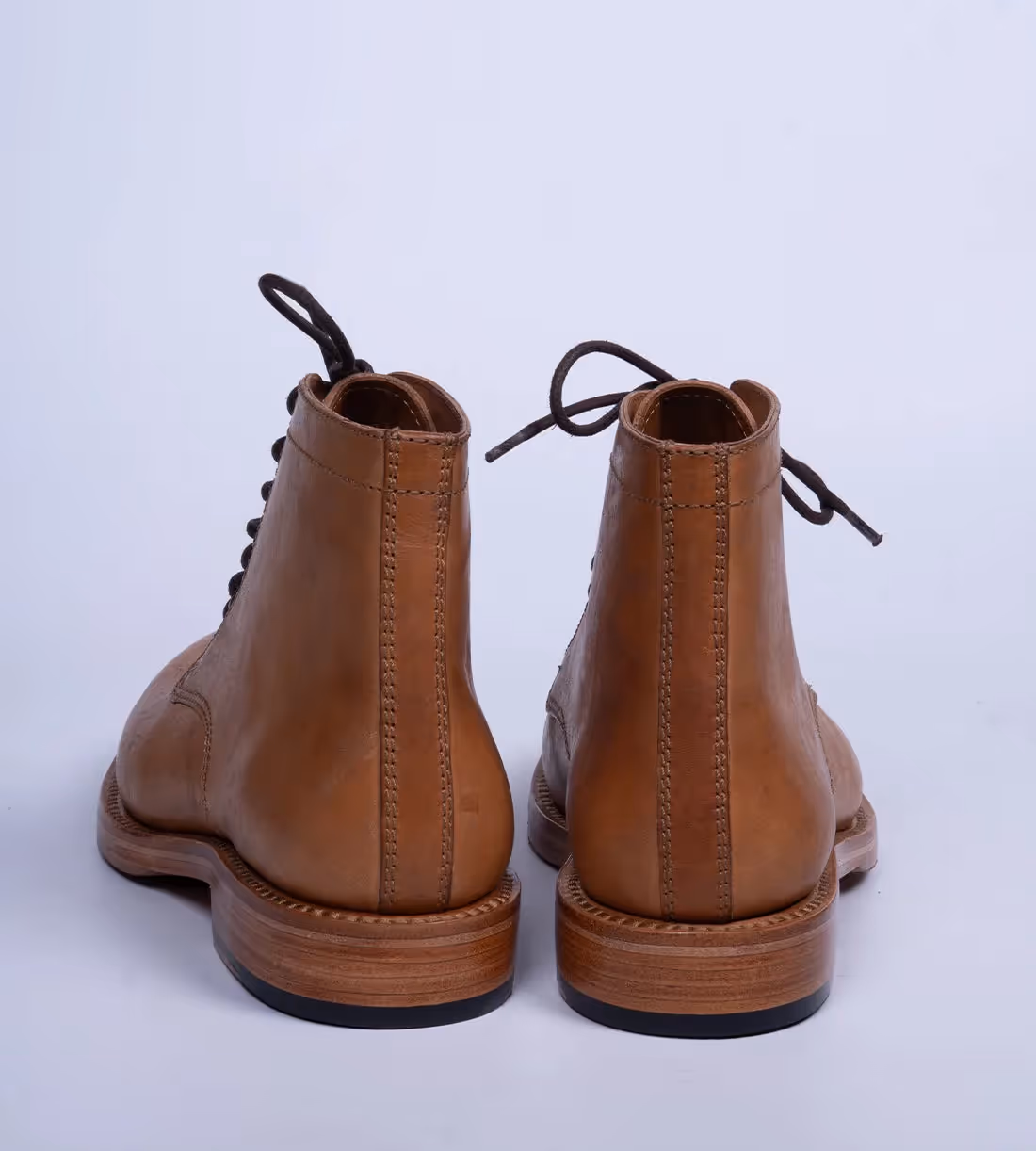 Badalassi Veg Tanned Tan Plain Toe Boot image 4
