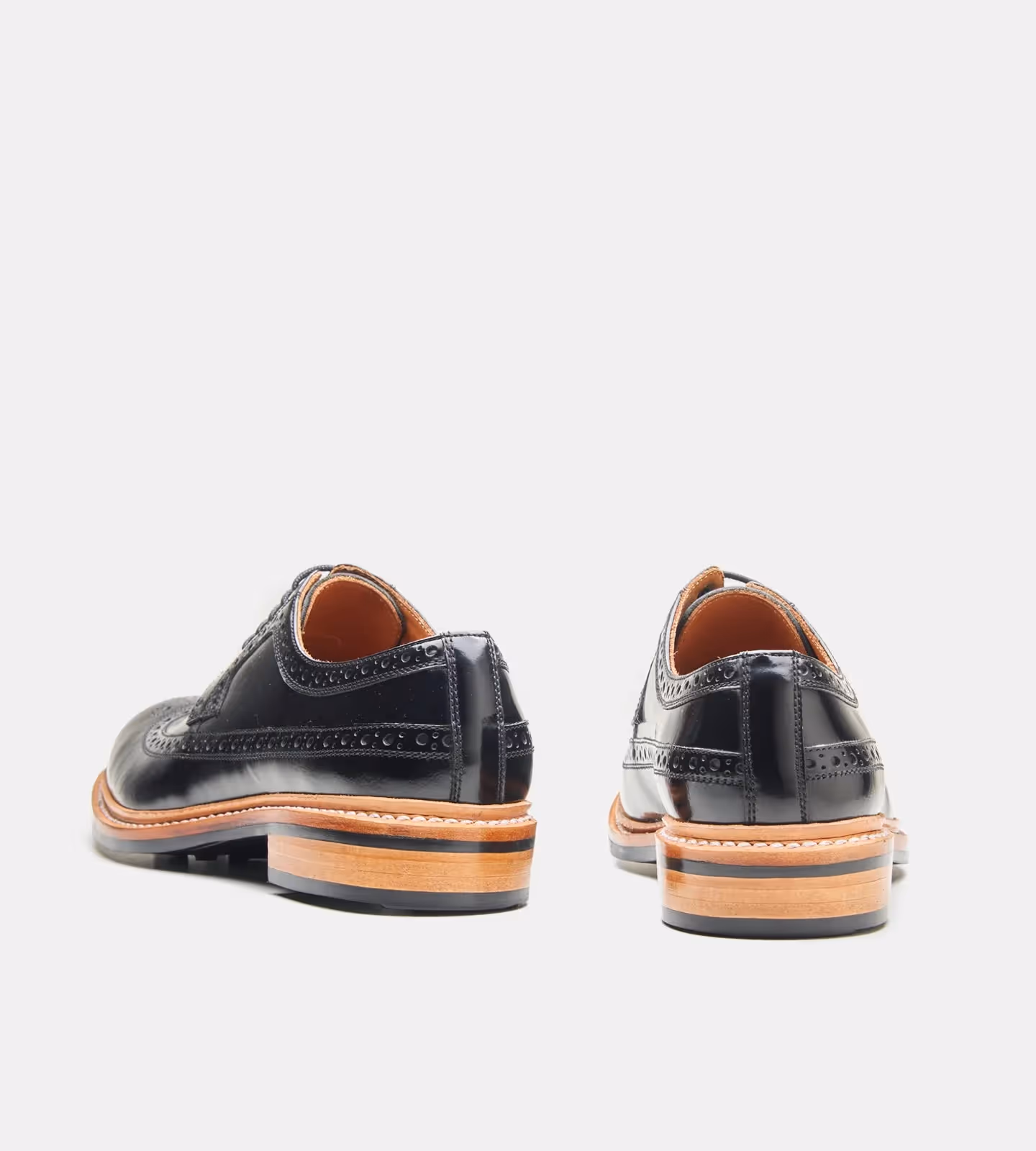 Black Brush Off Longwing Blucher Shoe  image 2