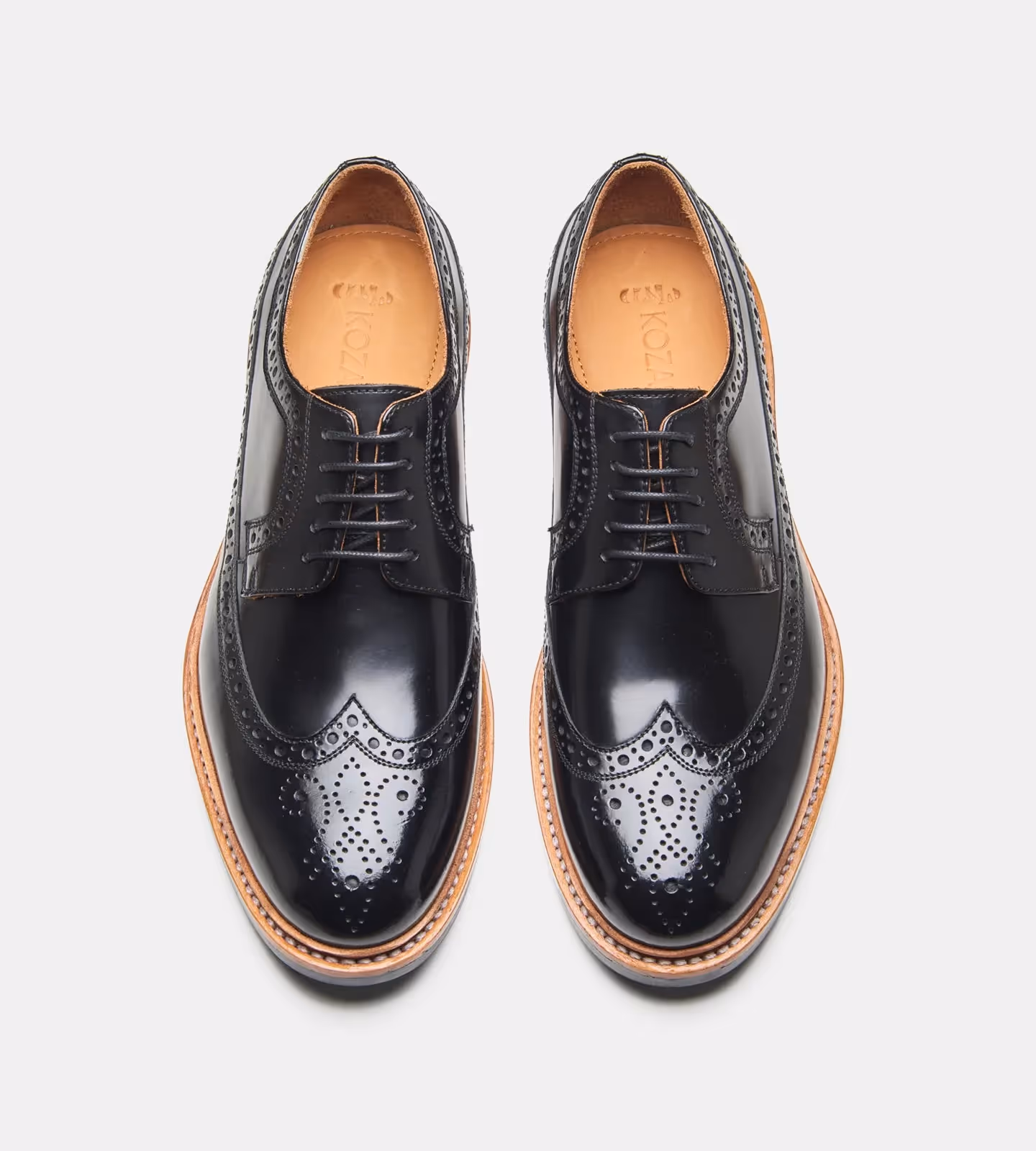 Black Brush Off Longwing Blucher Shoe  image 5