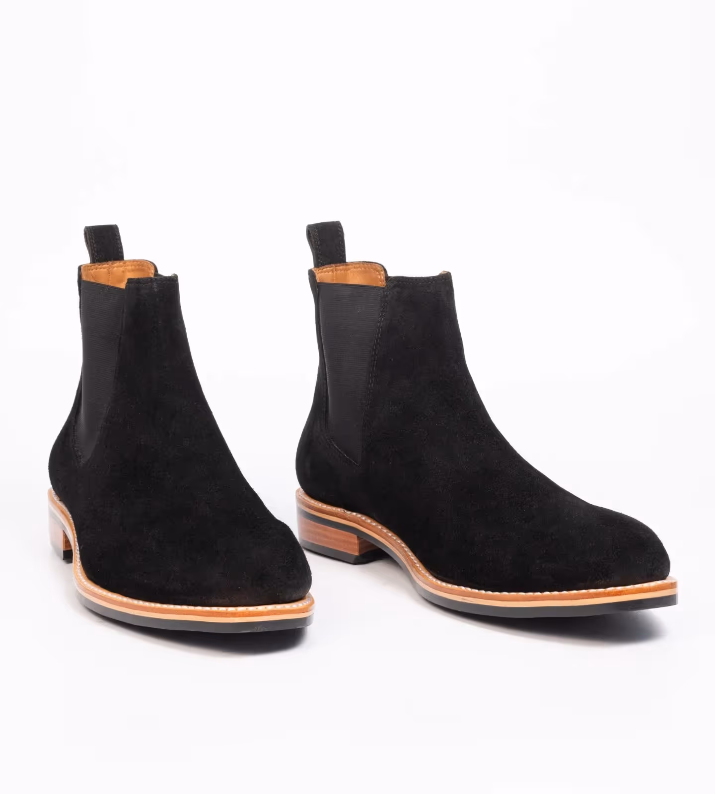 Black Groupo Mastrotto Suede Wholecut Chelsea Boot image 1