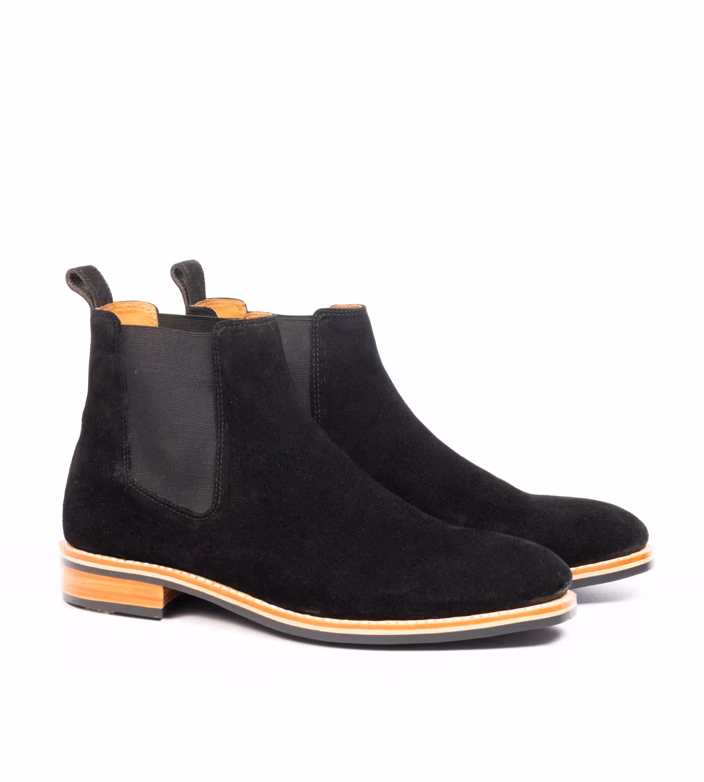 Black Groupo Mastrotto Suede Wholecut Chelsea Boot image 3