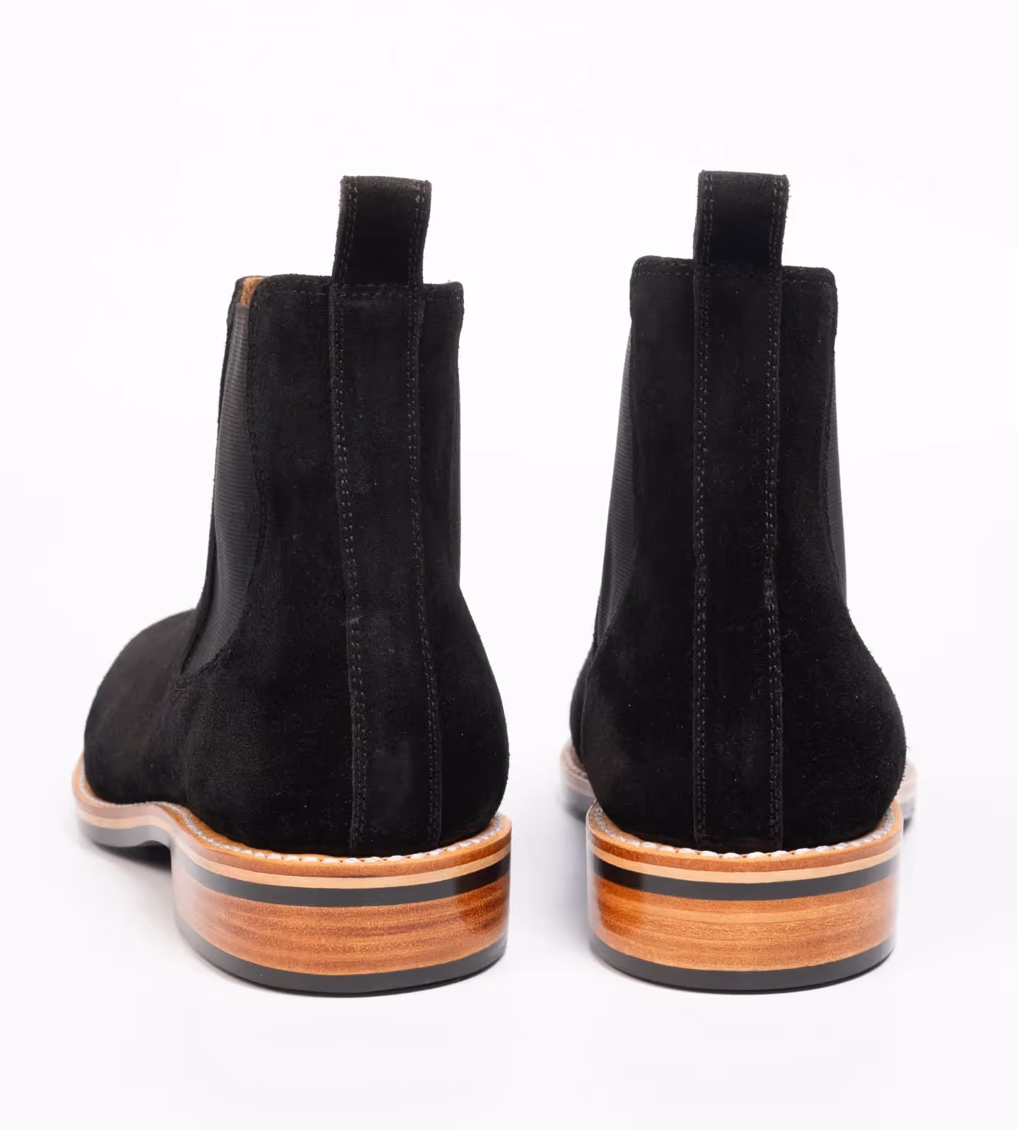 Black Groupo Mastrotto Suede Wholecut Chelsea Boot image 4