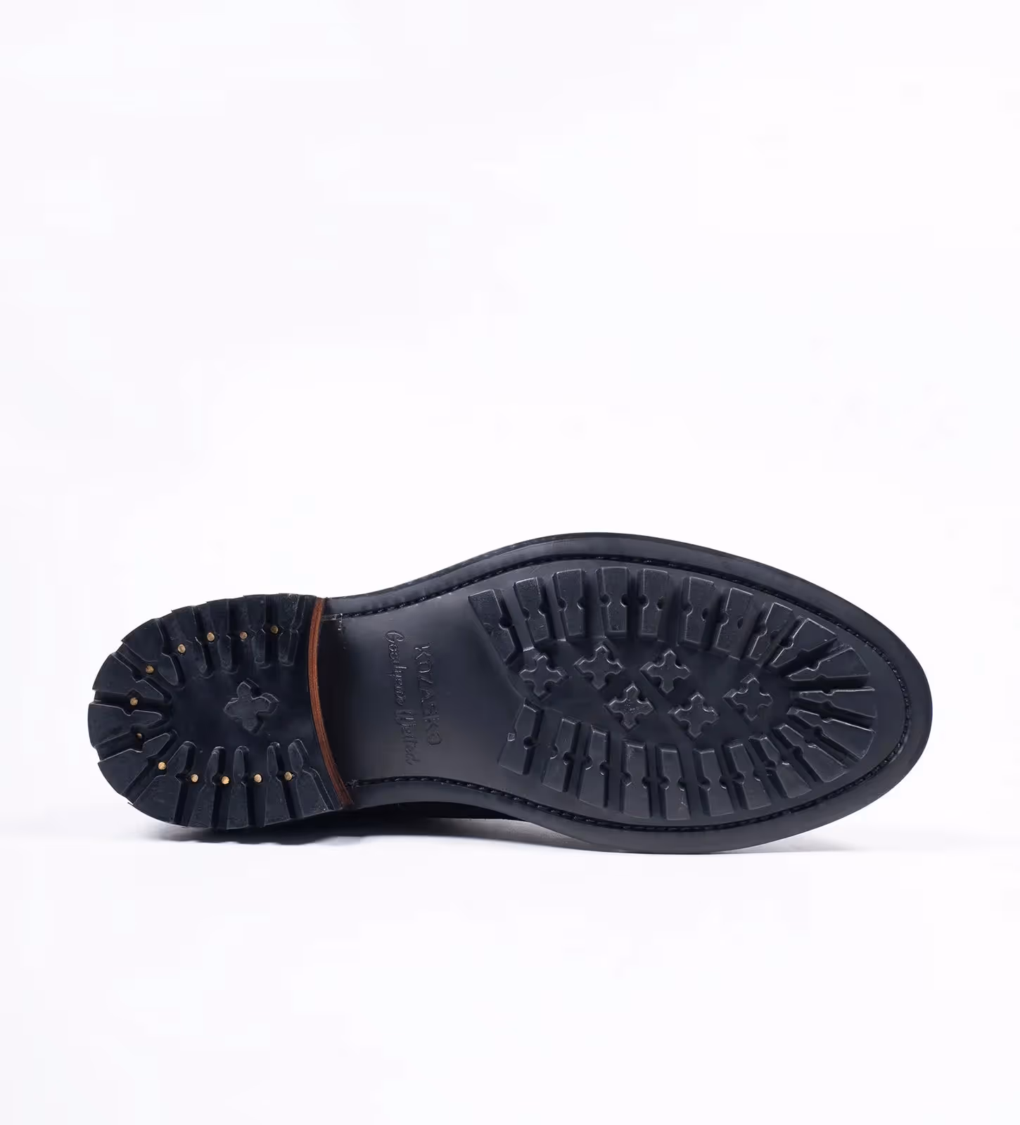 Black Rough Out Suede Split Toe Derby Boot image 3