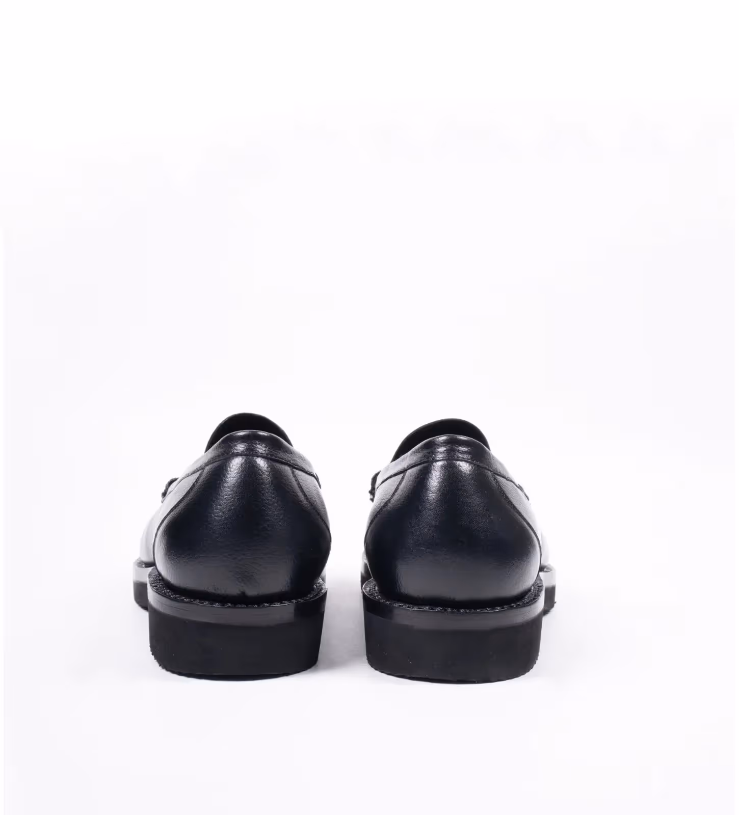 Black Unlined Comfort Horsebit Slip-Ons image 6
