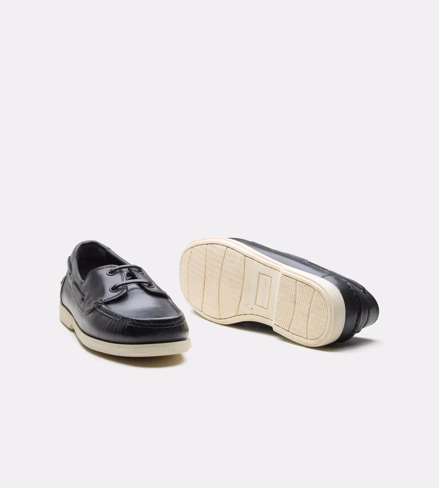 Blake Stitched Black Boat Shoe  image 4