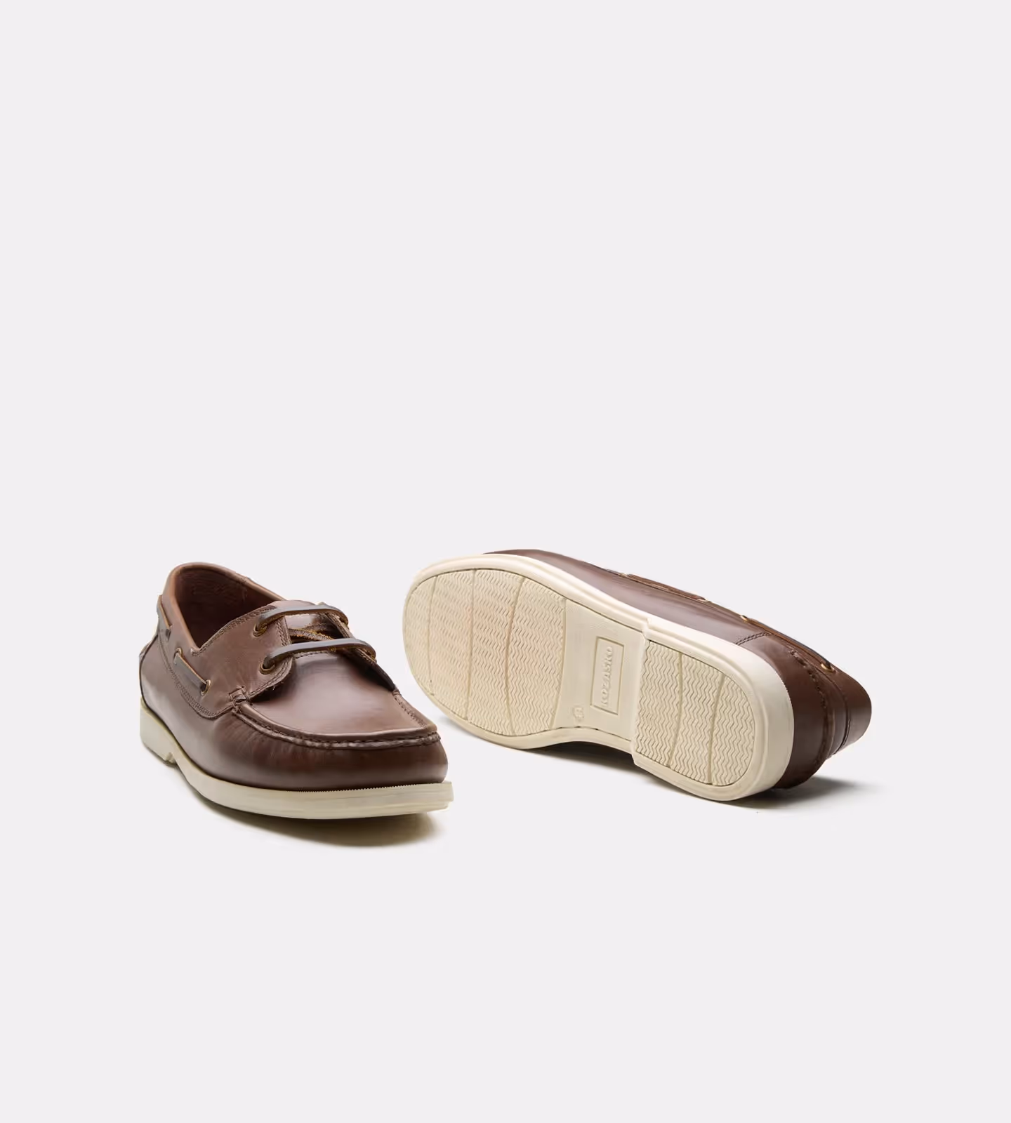 Blake Stitched Brown Leather Boat Lace-Up Shoe  image 3