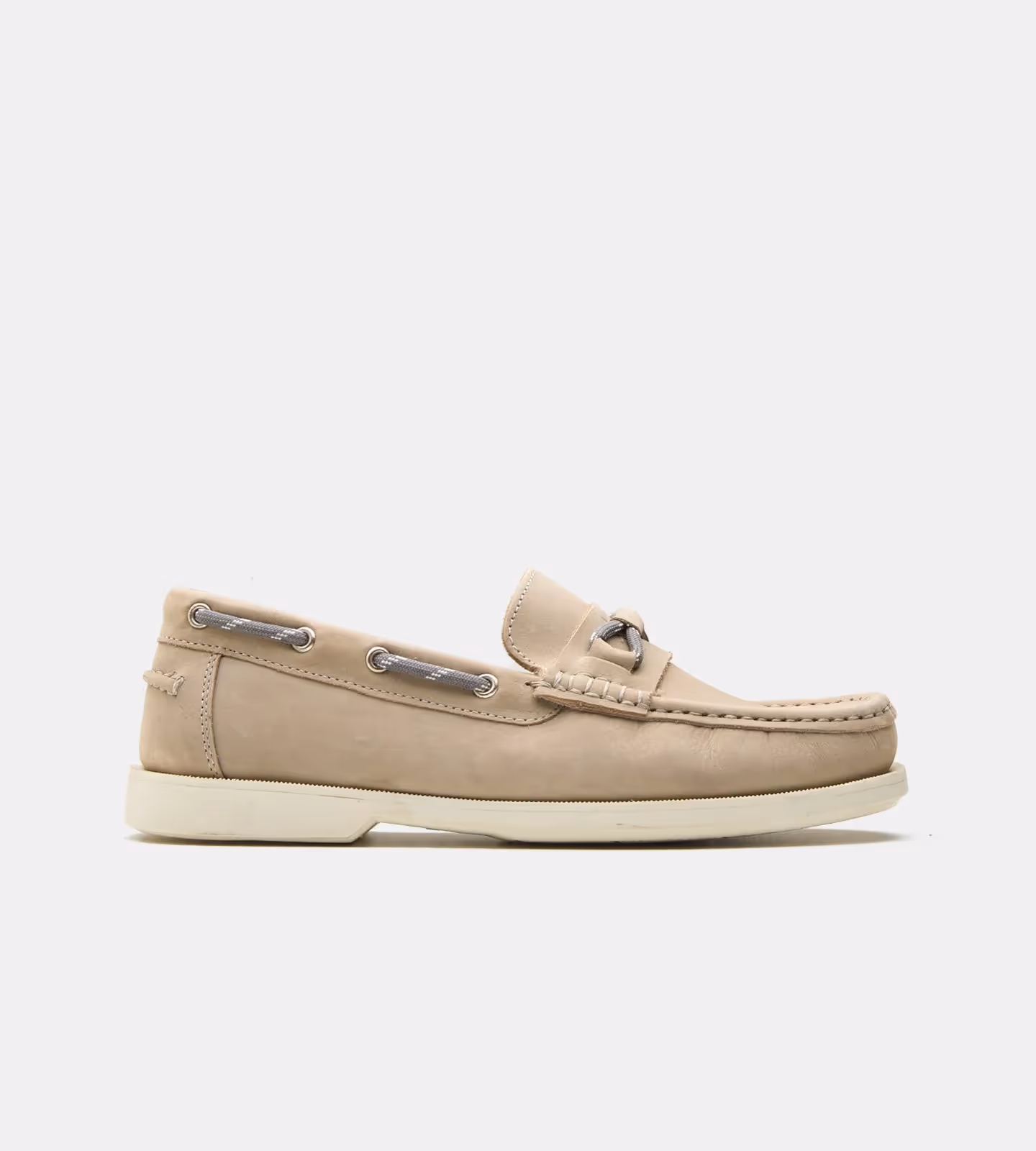 Blake Stitched Grey Nubuck Slip-ons  image 2
