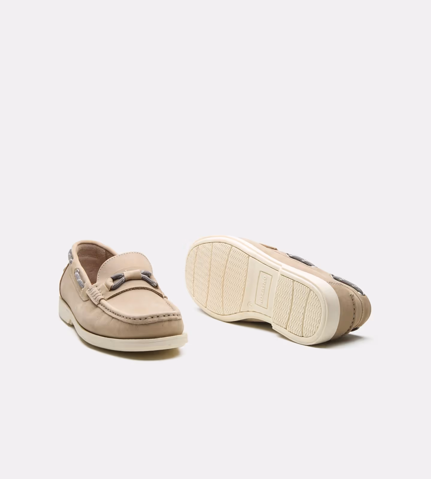 Blake Stitched Grey Nubuck Slip-ons  image 3