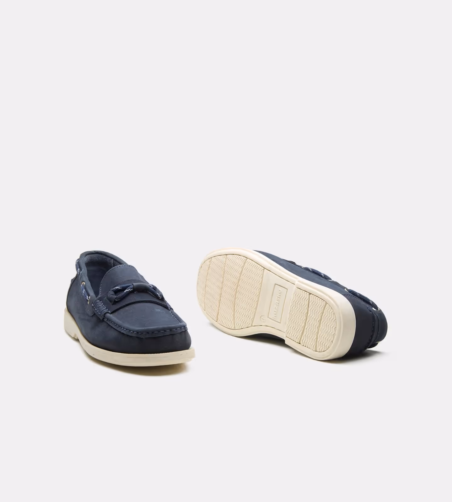Blake Stitched Navy Nubuck Slip-Ons  image 2