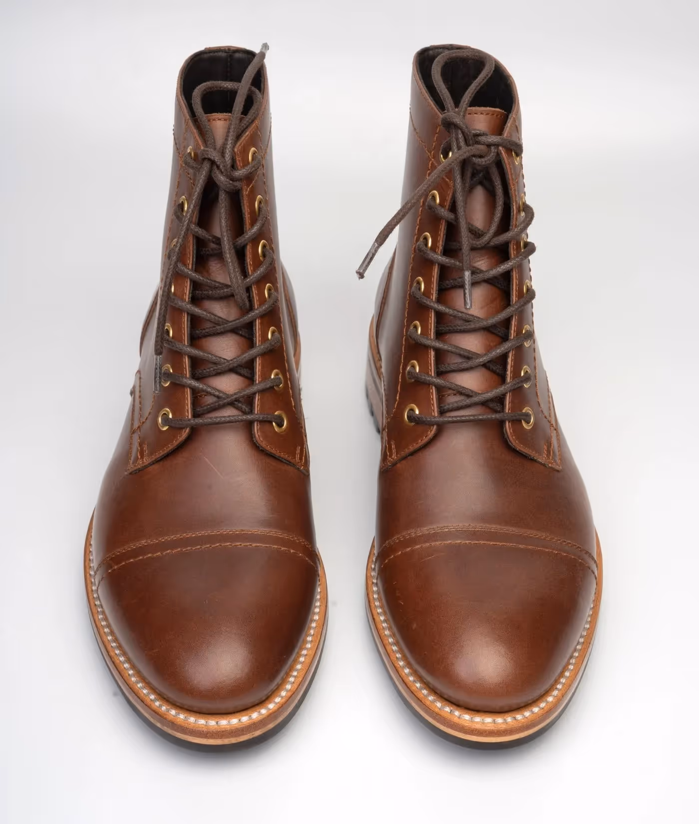Boaventura Tan Leather Captoe Boot image 2