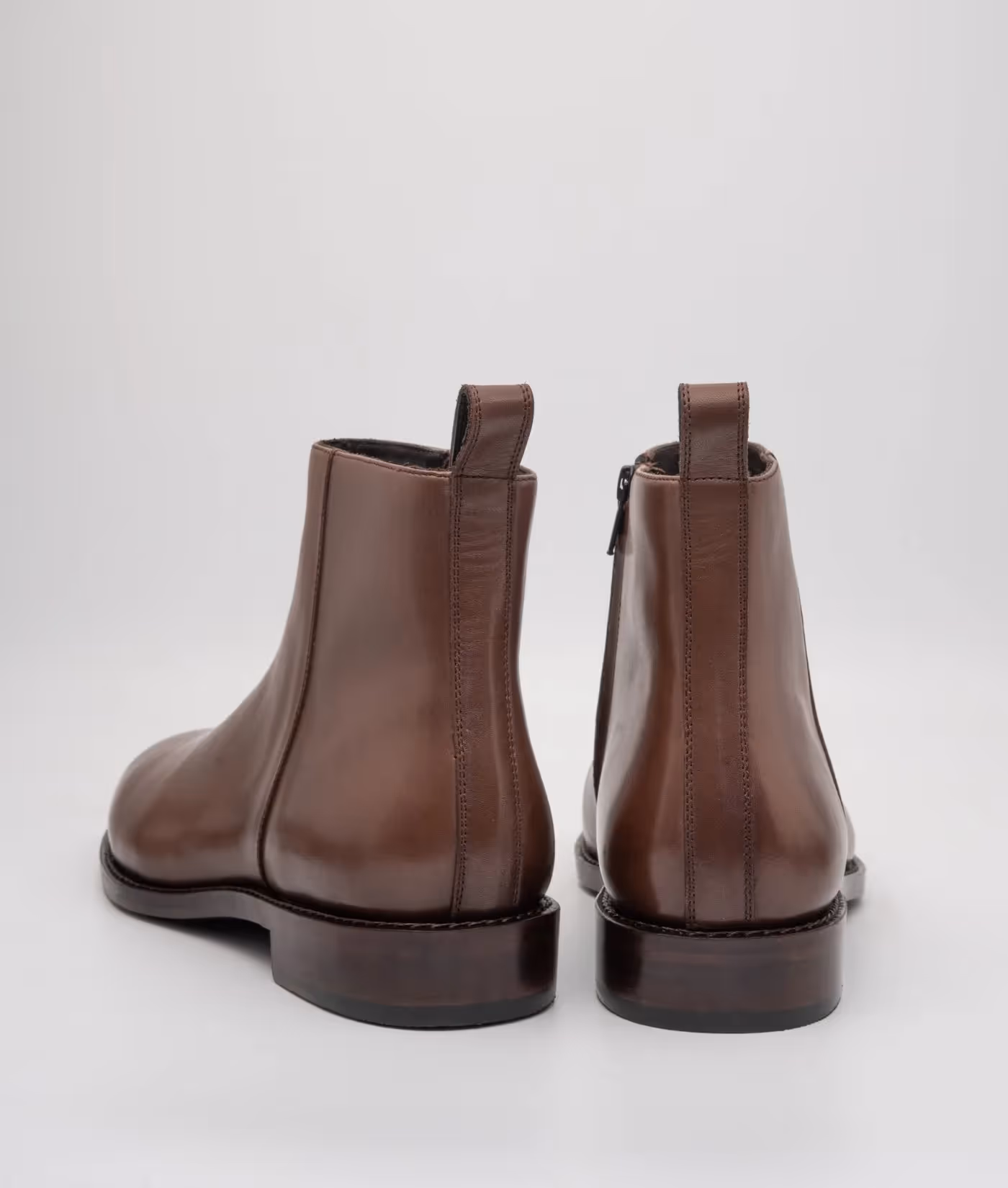 Brown Crust Zipper Chelsea Boot image 3