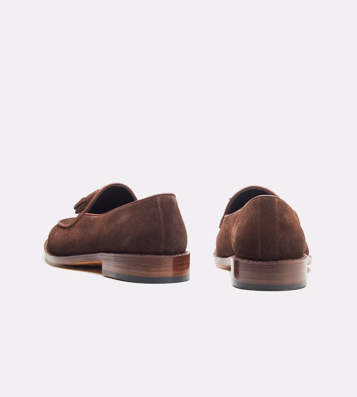 Brown Groupo Mastrotto Suede Belgian Tassel Loafer image 5