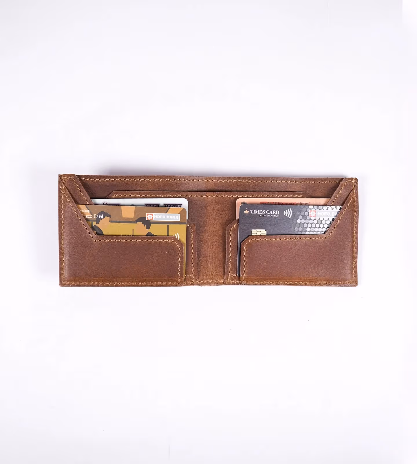 Brown Oil Pull Up Leather Wallet image 3