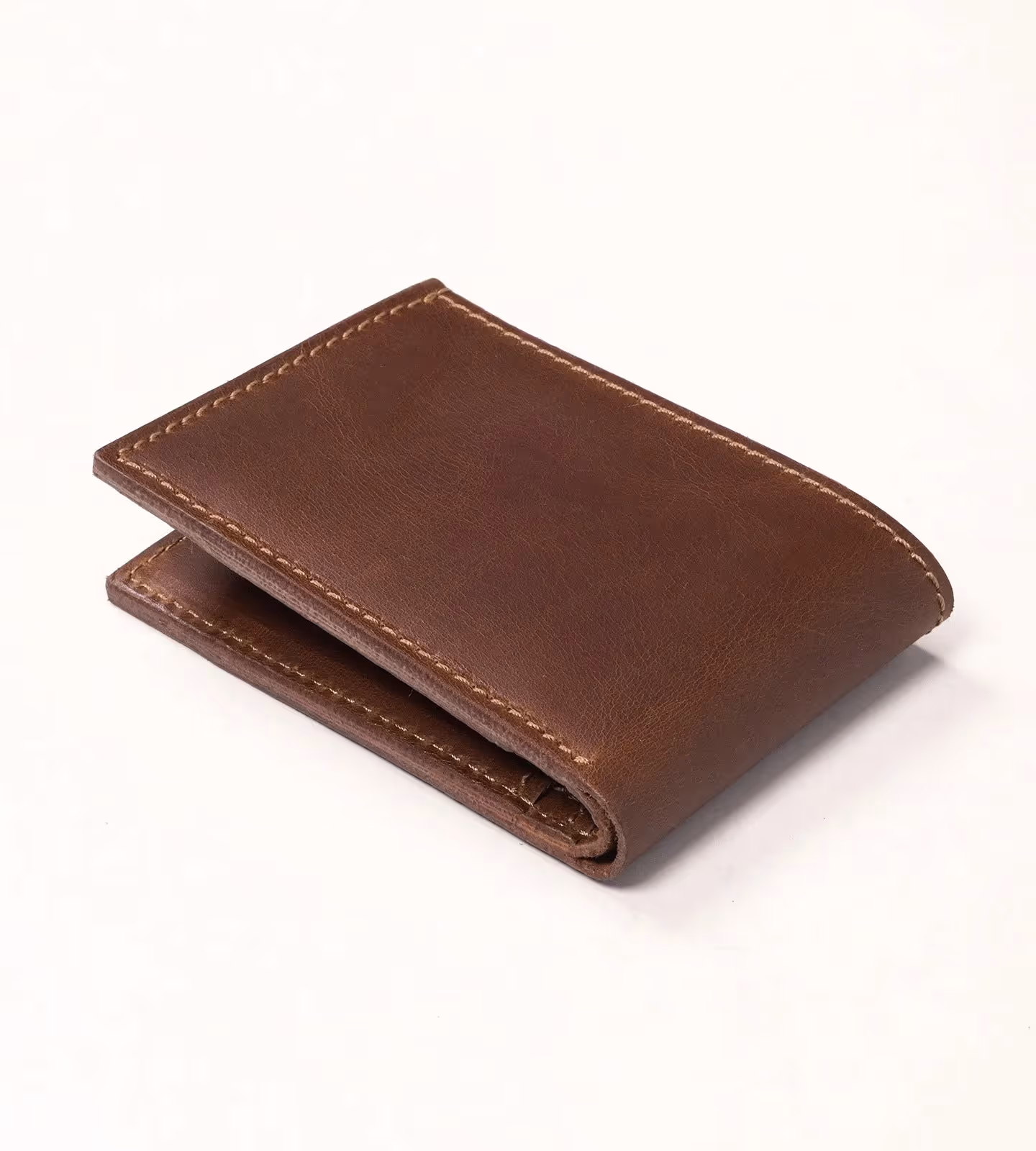 Brown Oil Pull Up Leather Wallet image 4