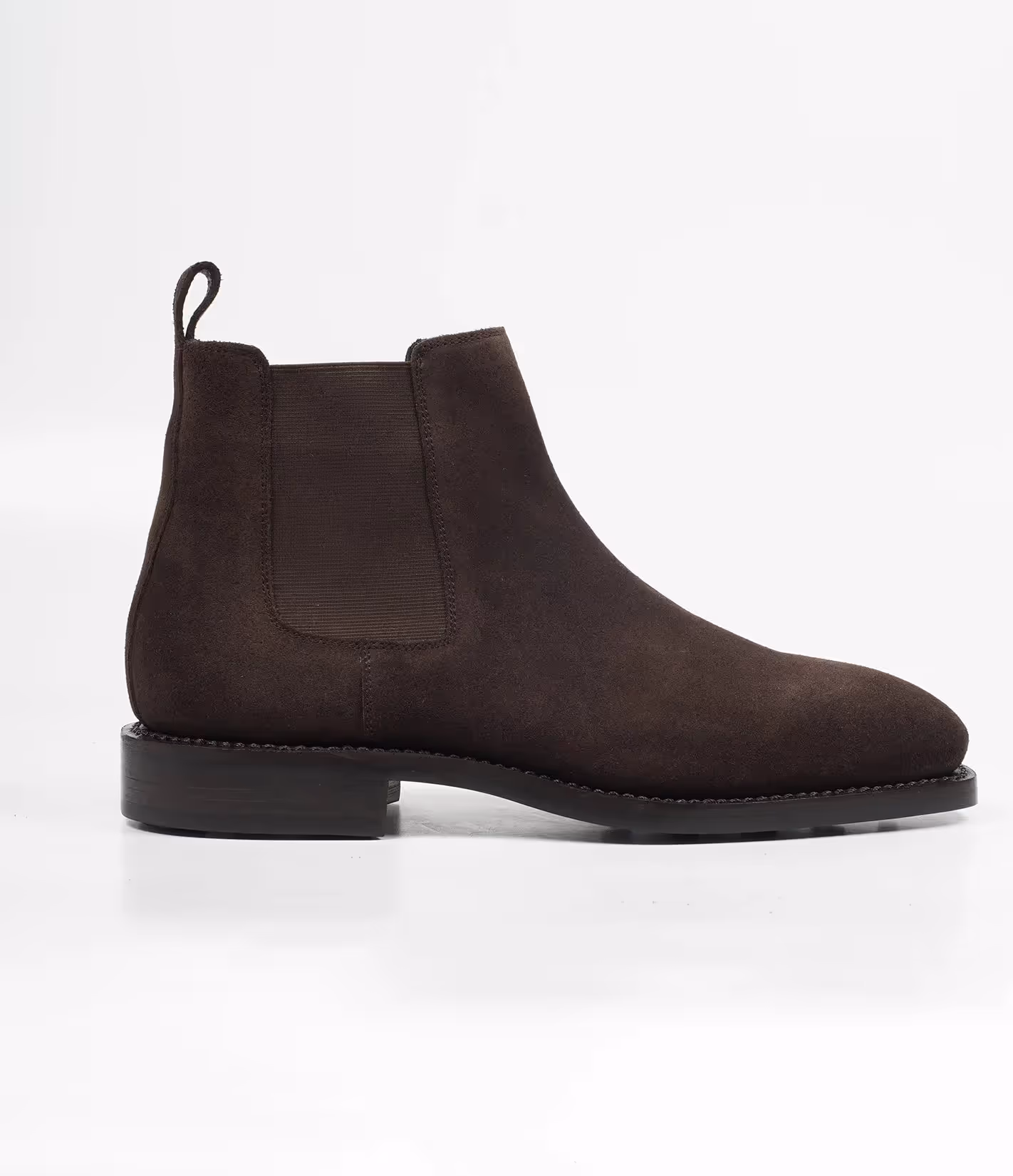Brown Suede Chisel Toe Chelsea Boots  image 4