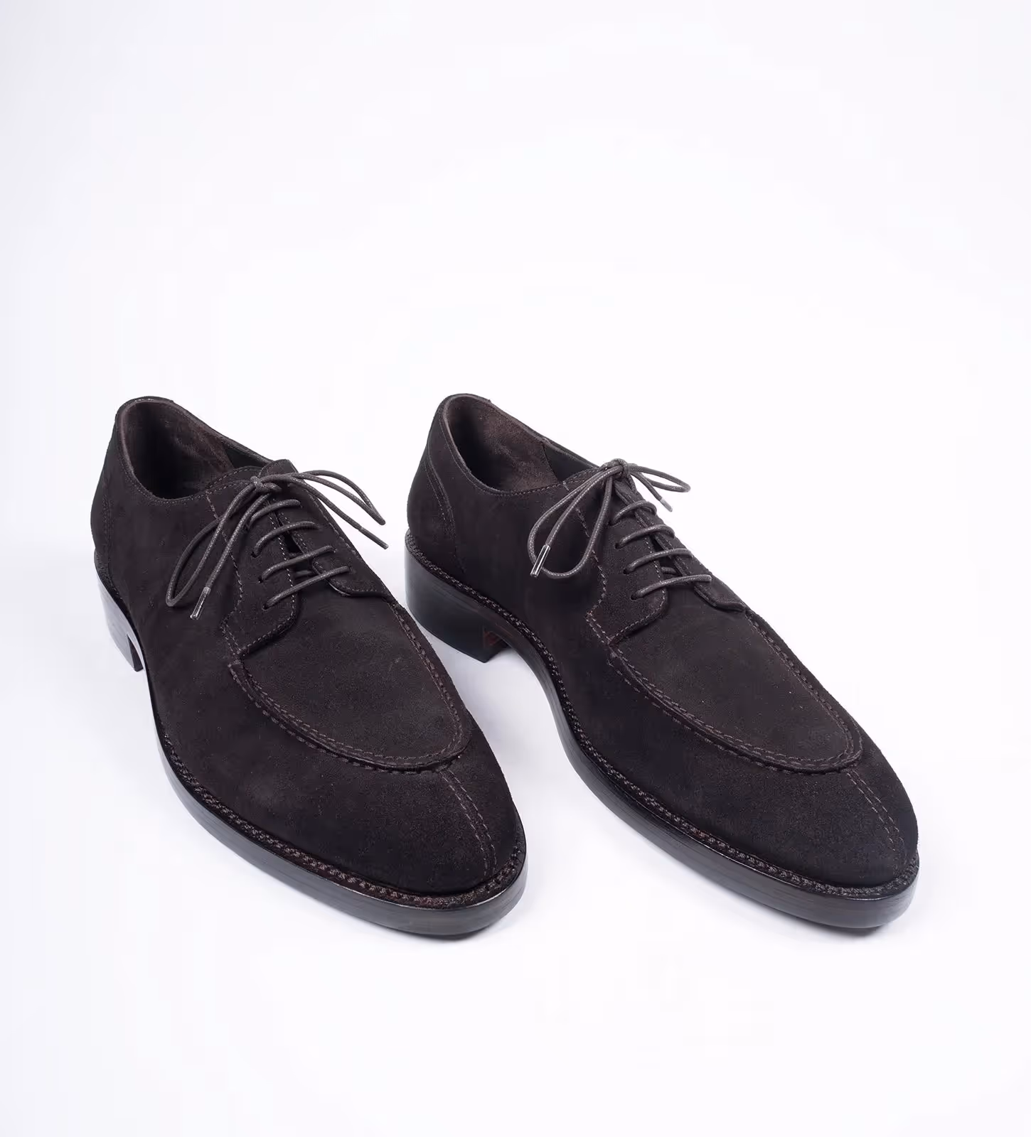 Brown Suede Split Toe Derby image 1