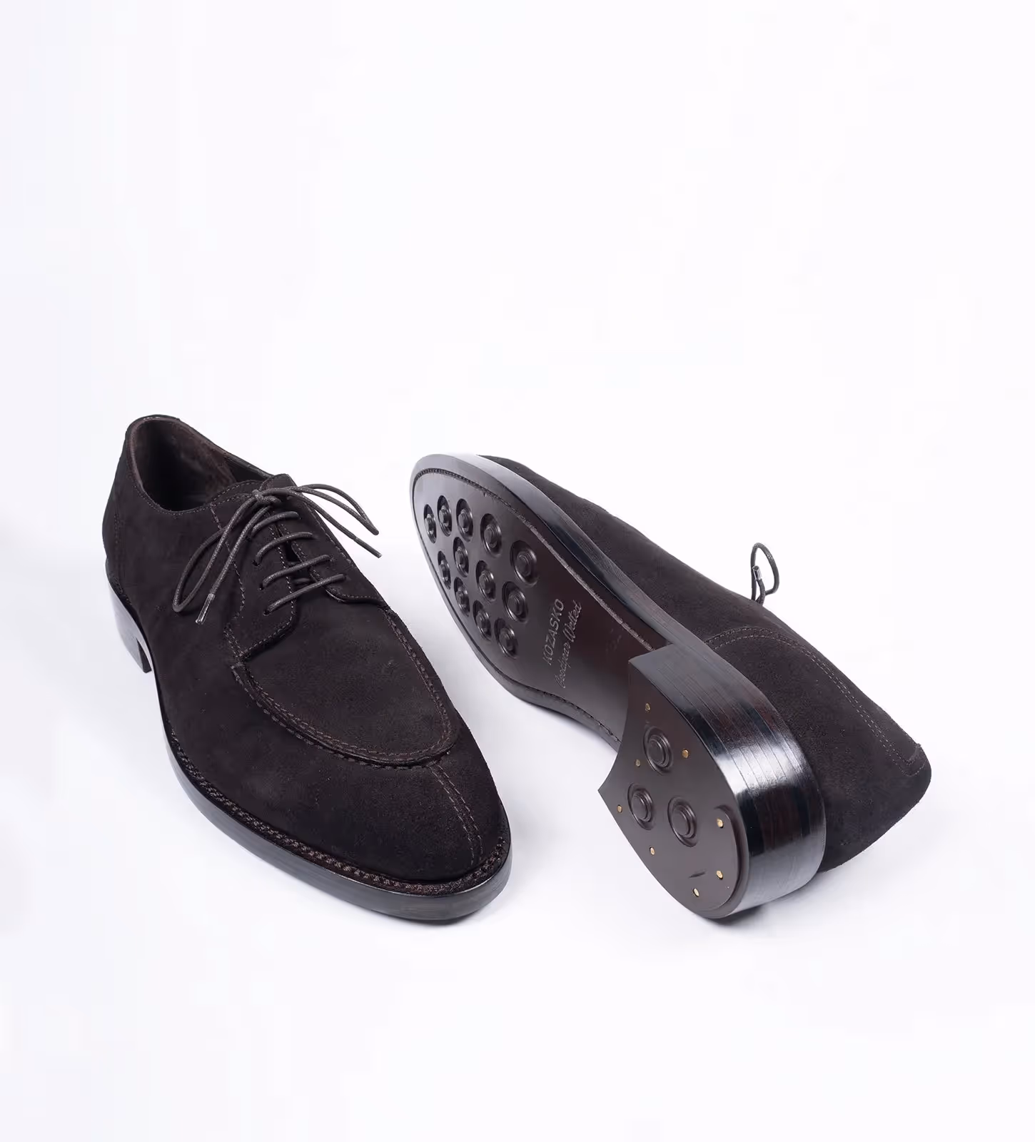 Brown Suede Split Toe Derby image 2