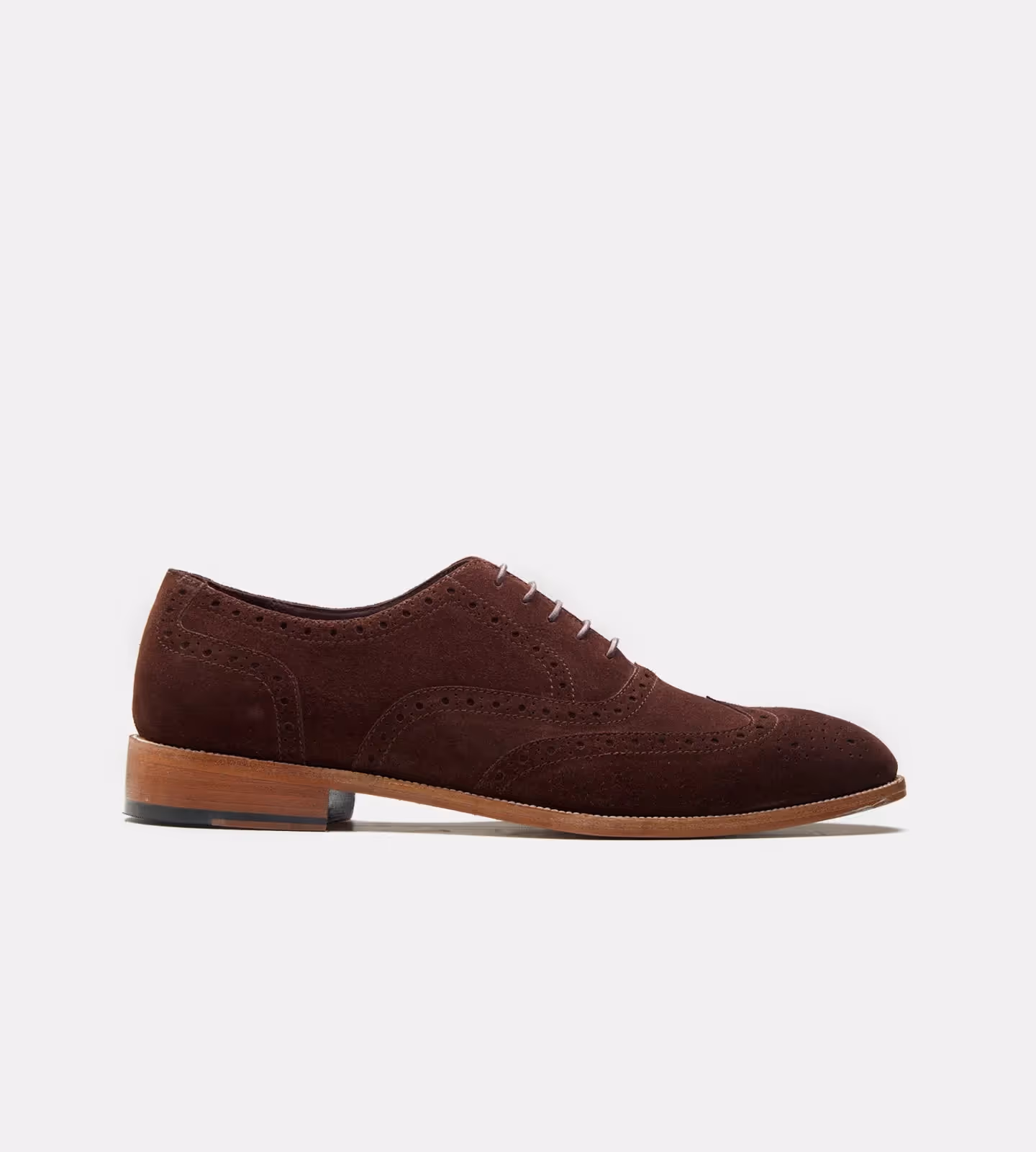 Brown Suede Wingtip Oxfords image 5