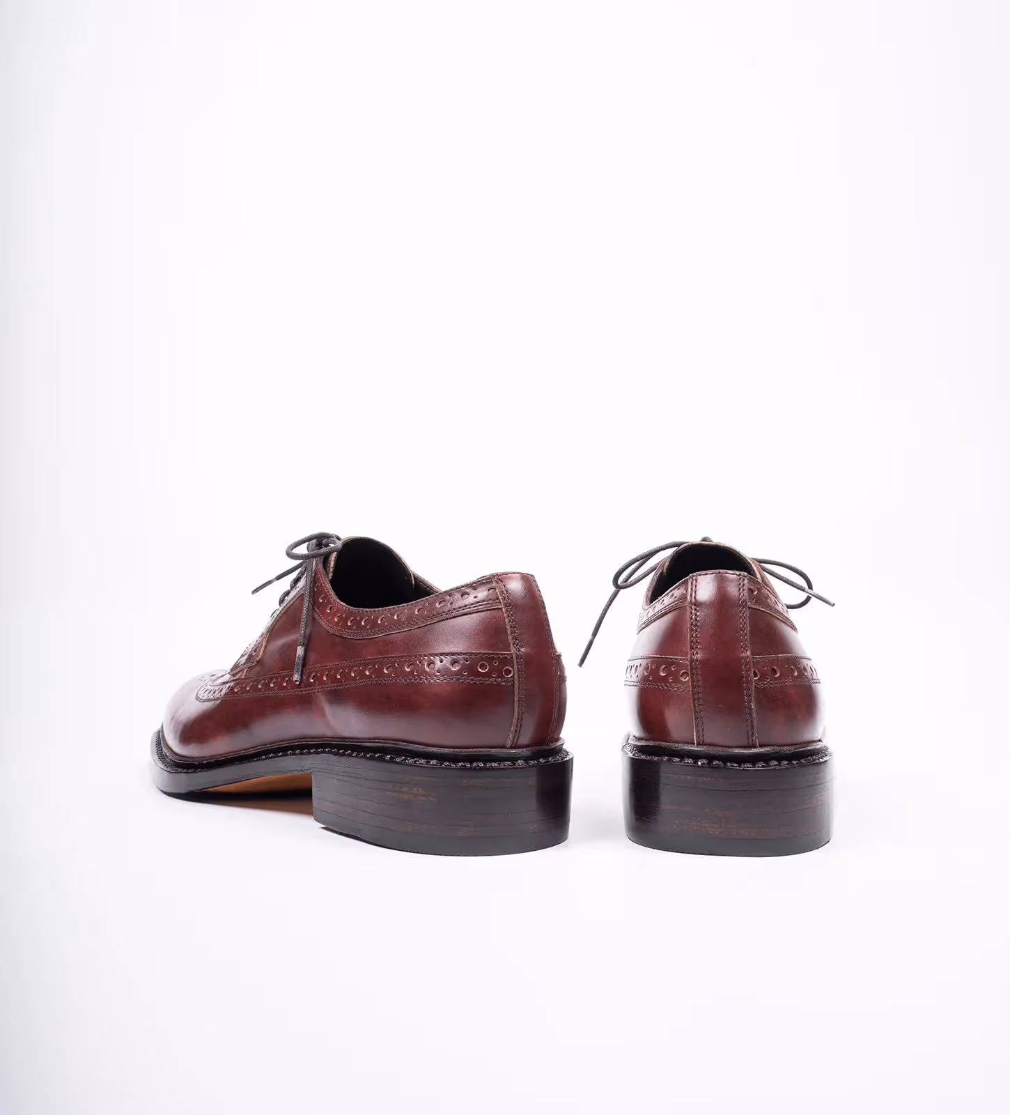 Burgundy Museum Calf Longwing Blucher image 4