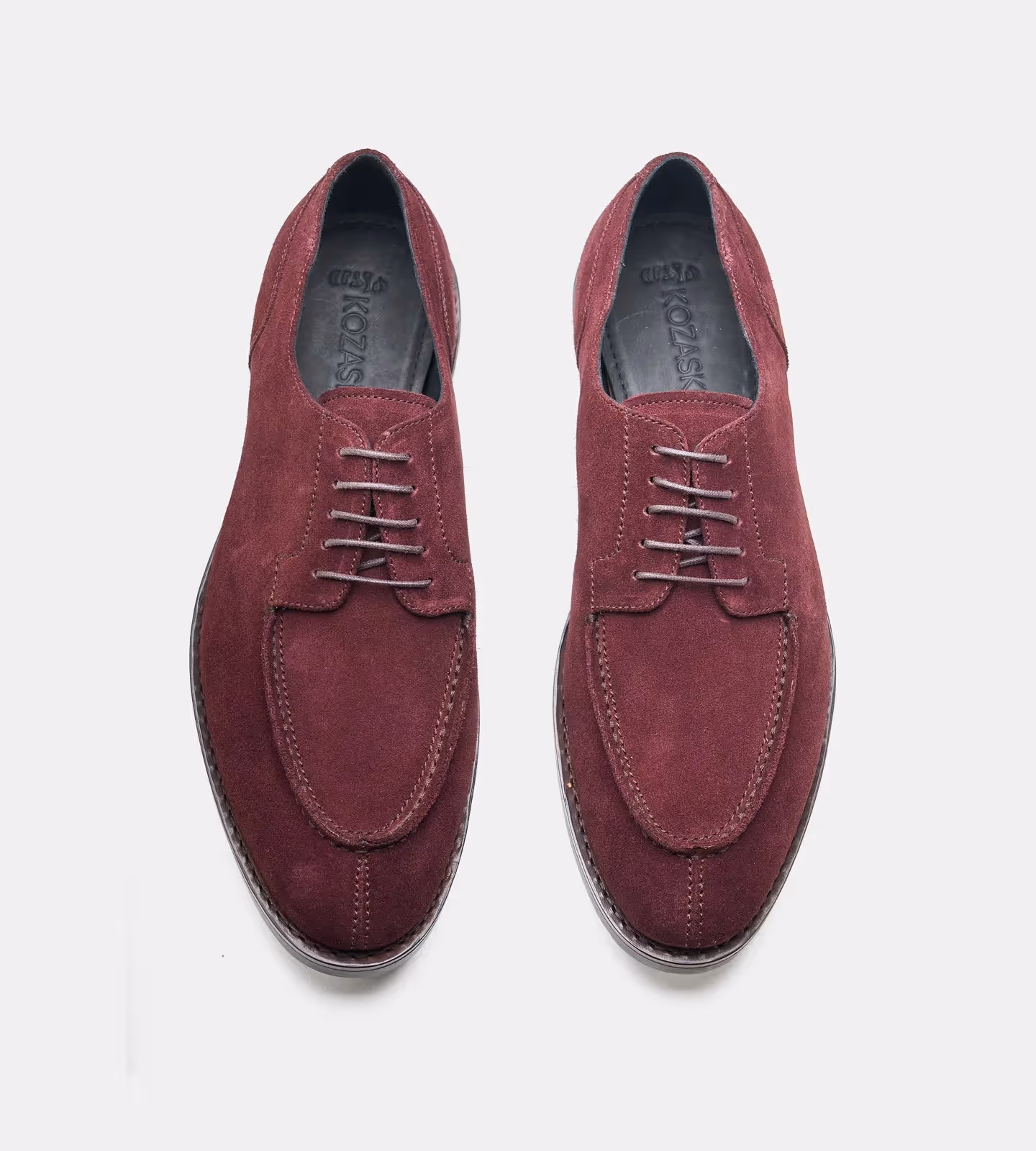 Burgundy Suede Split Toe Derby image 2