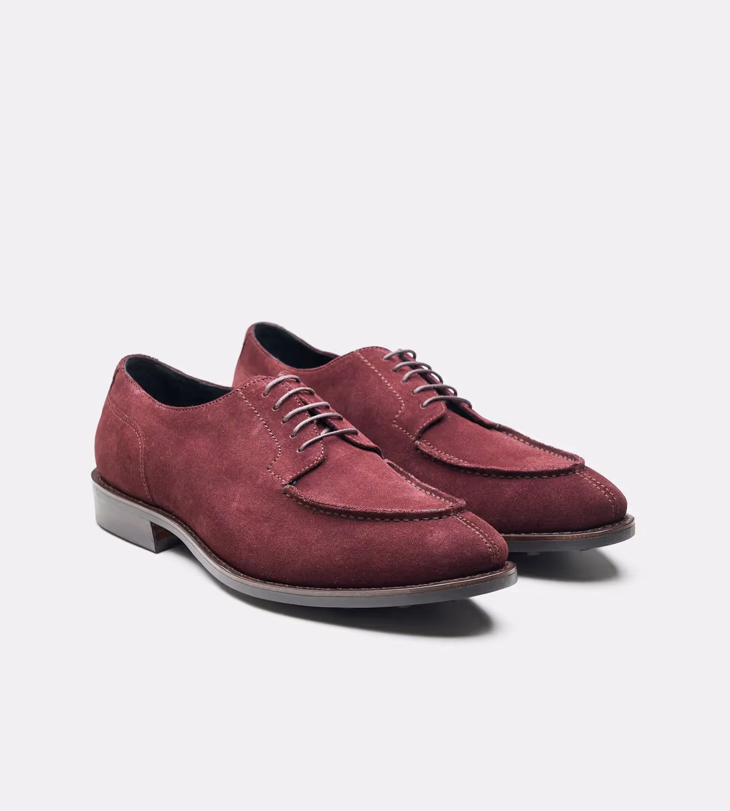 Burgundy Suede Split Toe Derby image 3