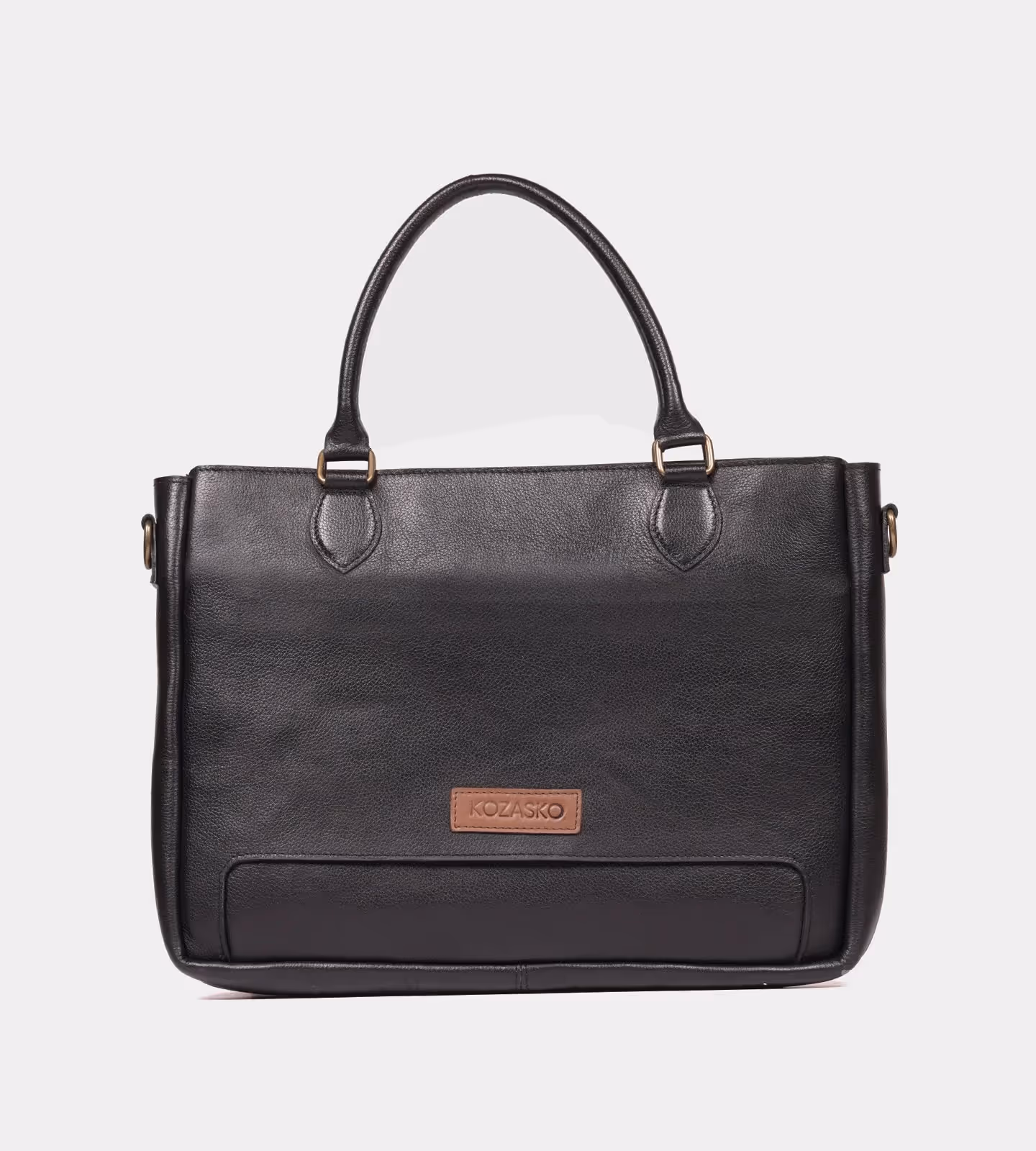 Classic Black Leather Briefcase  image 2