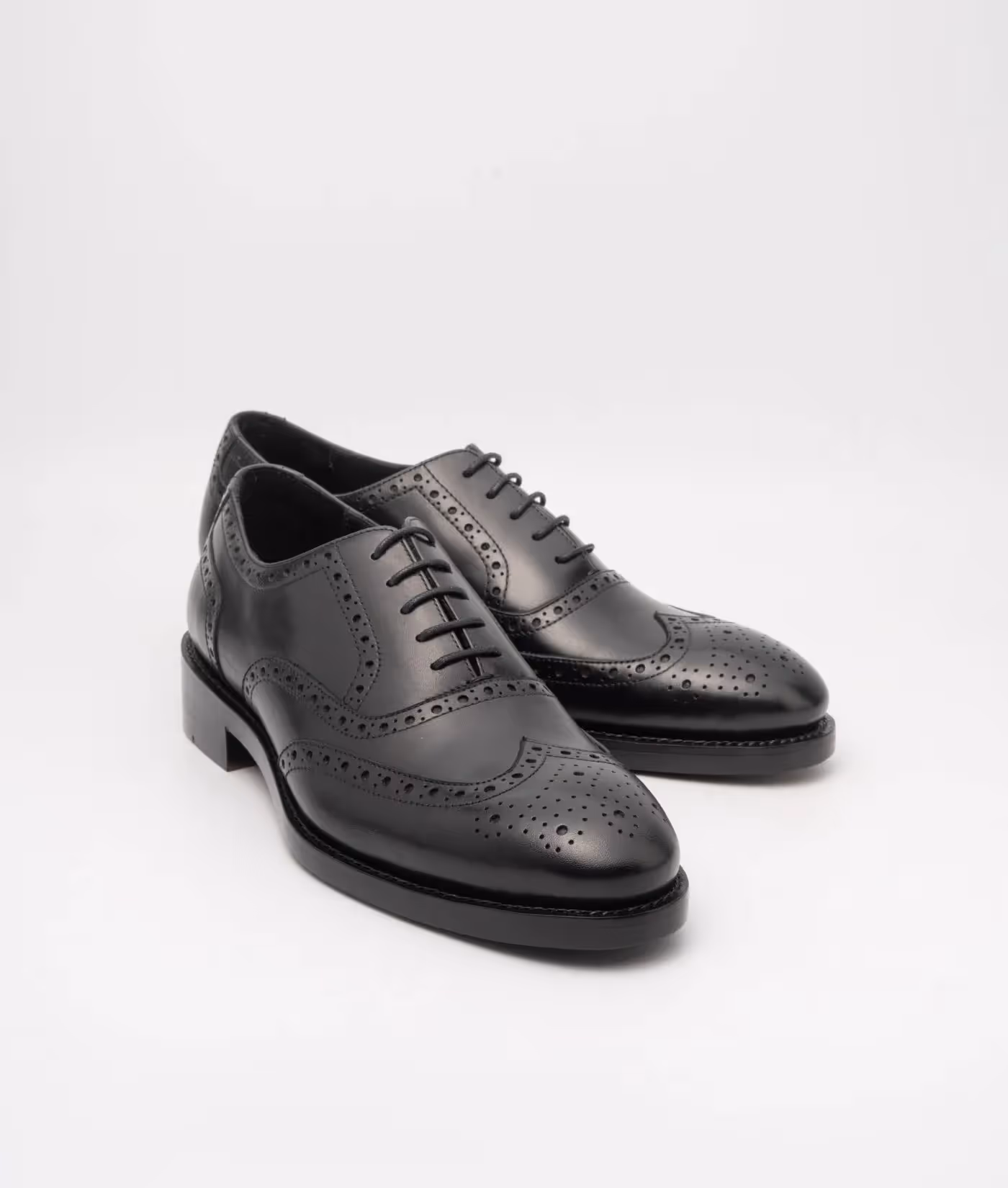Classic Black Wingtip Oxfords  image 4