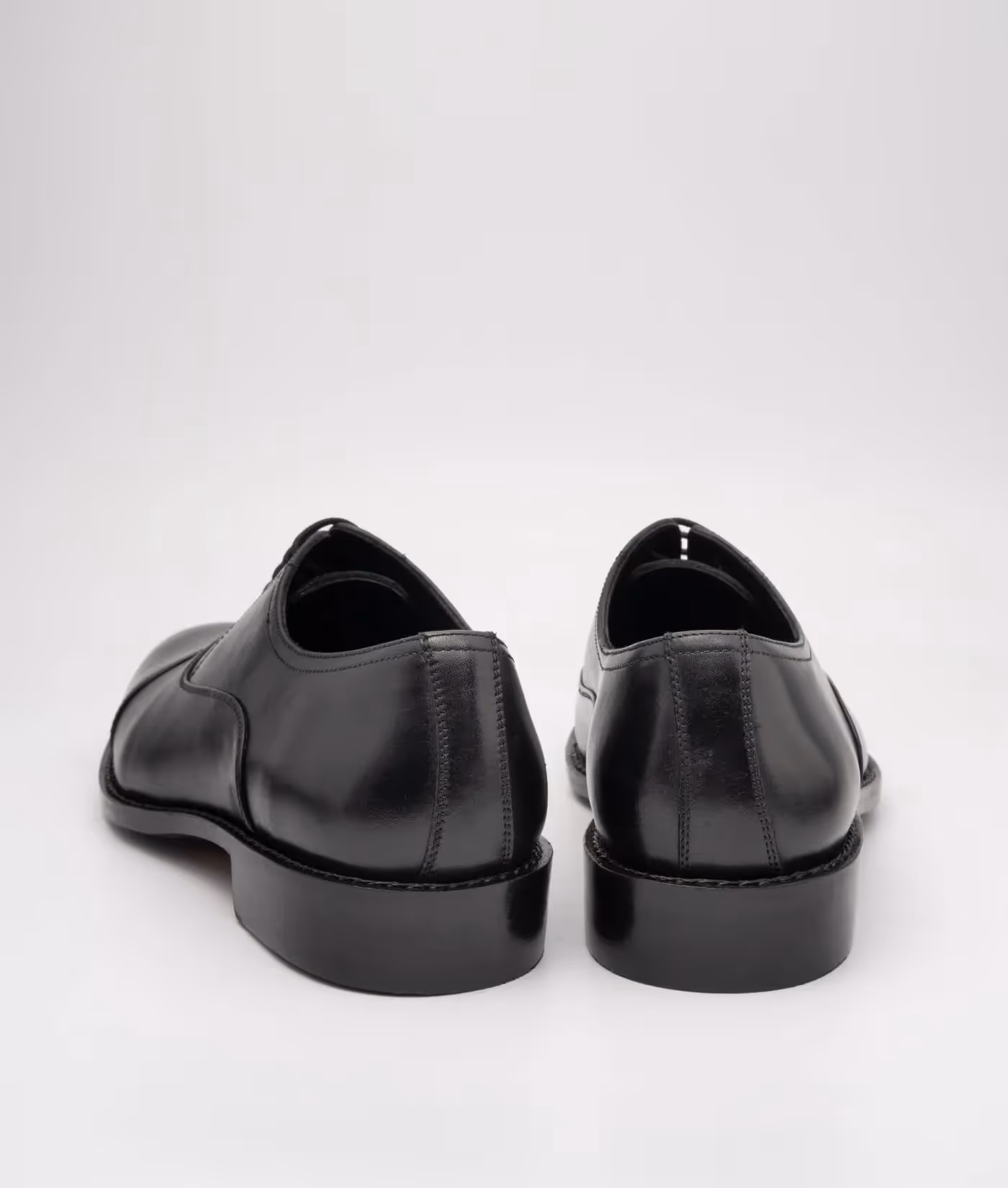 Classic Hand Welted Black Captoe Oxfords image 5