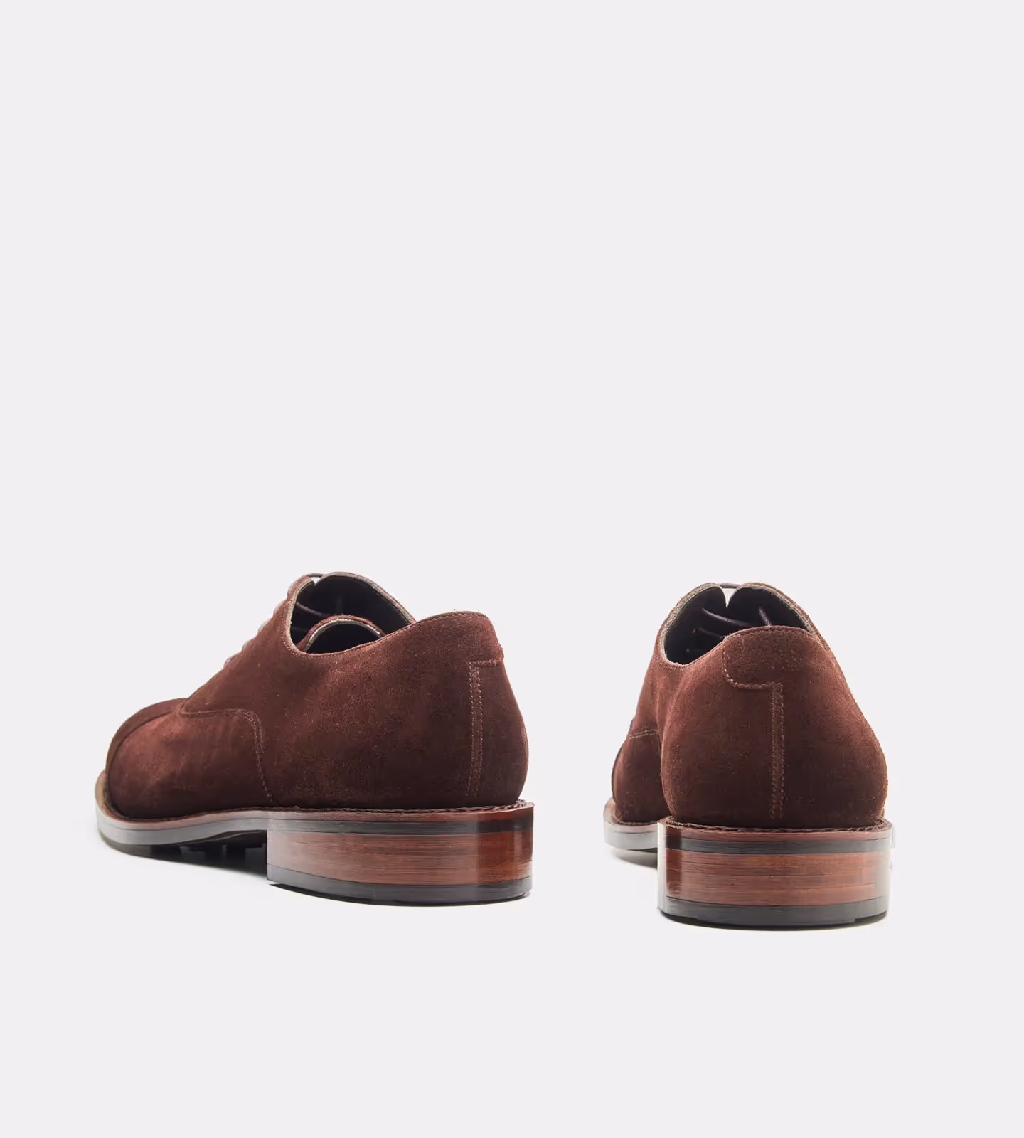 Classic Hand Welted Brown Suede Captoe Oxfords image 3