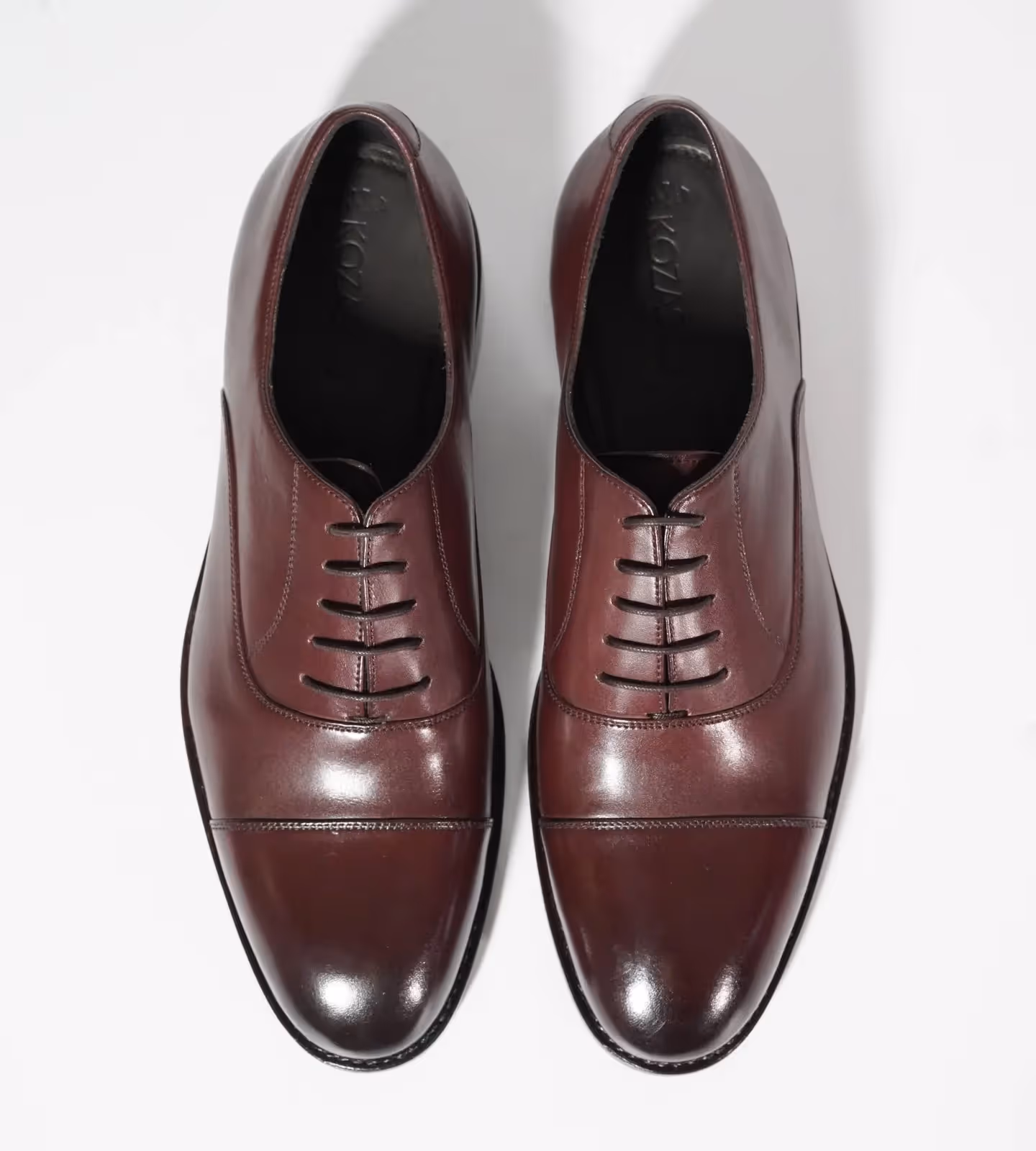 Classic Hand Welted Burgundy Captoe Oxfords  image 3