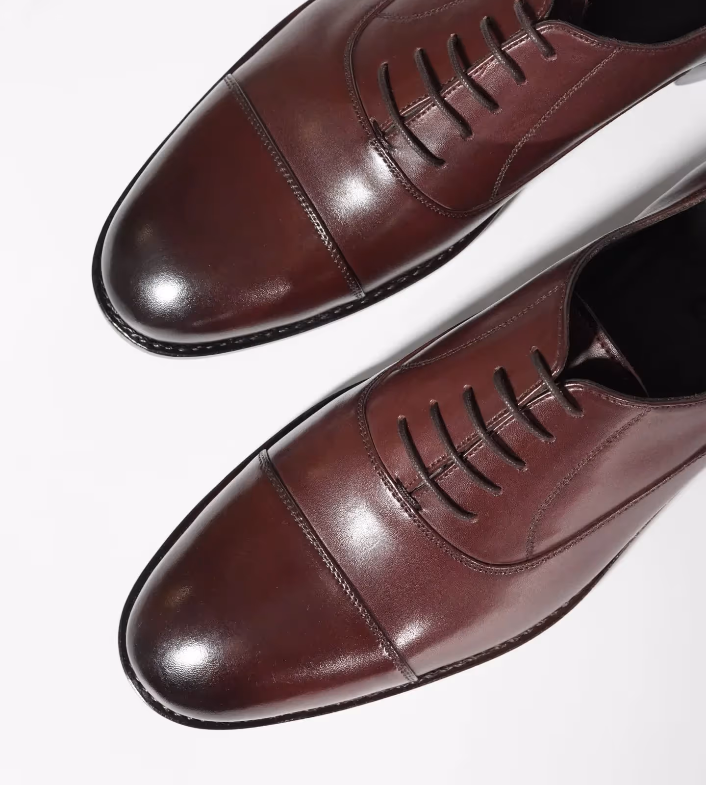 Classic Hand Welted Burgundy Captoe Oxfords  image 4