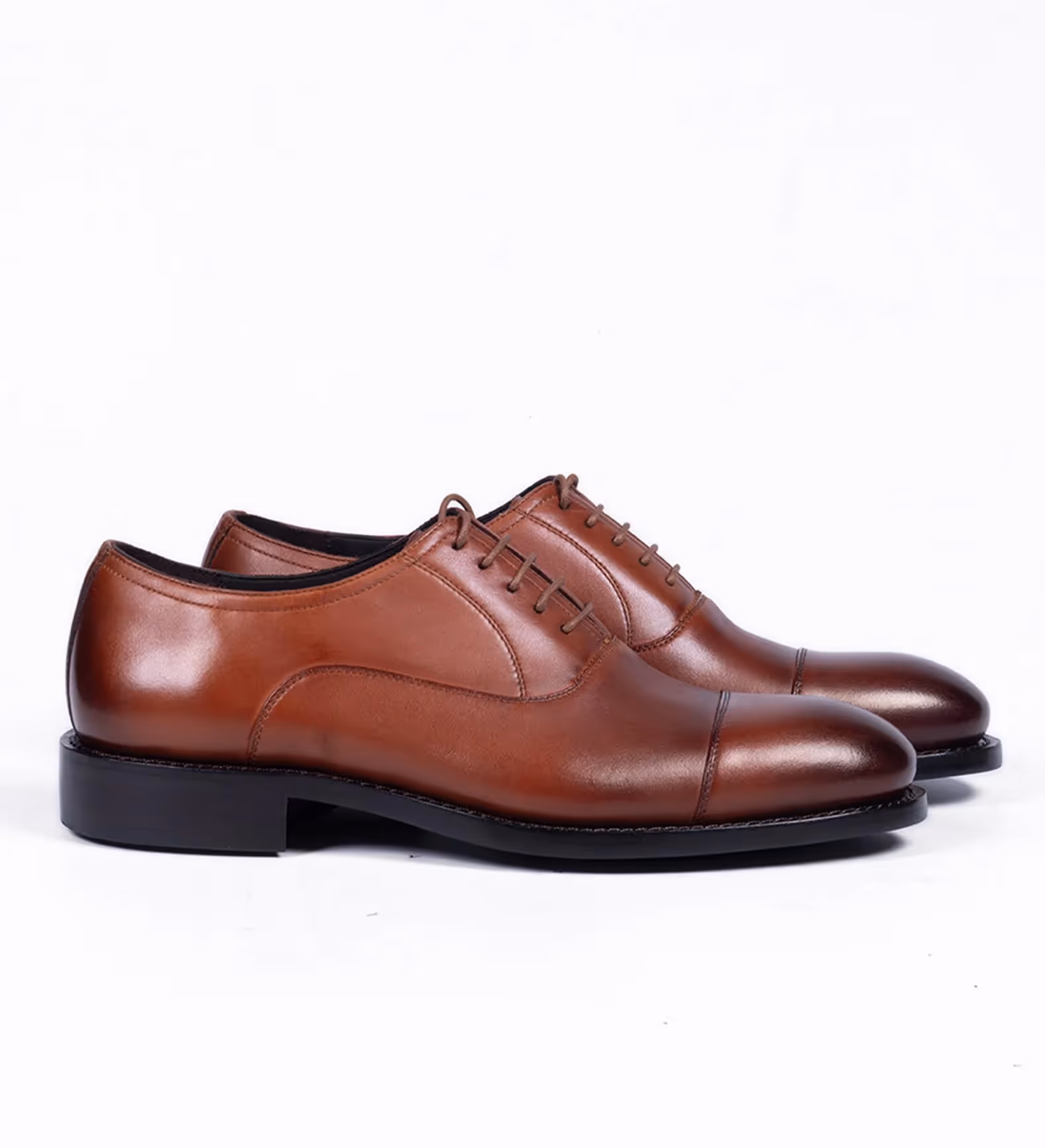 Classic Hand Welted Cognac Captoe Oxfords image 4