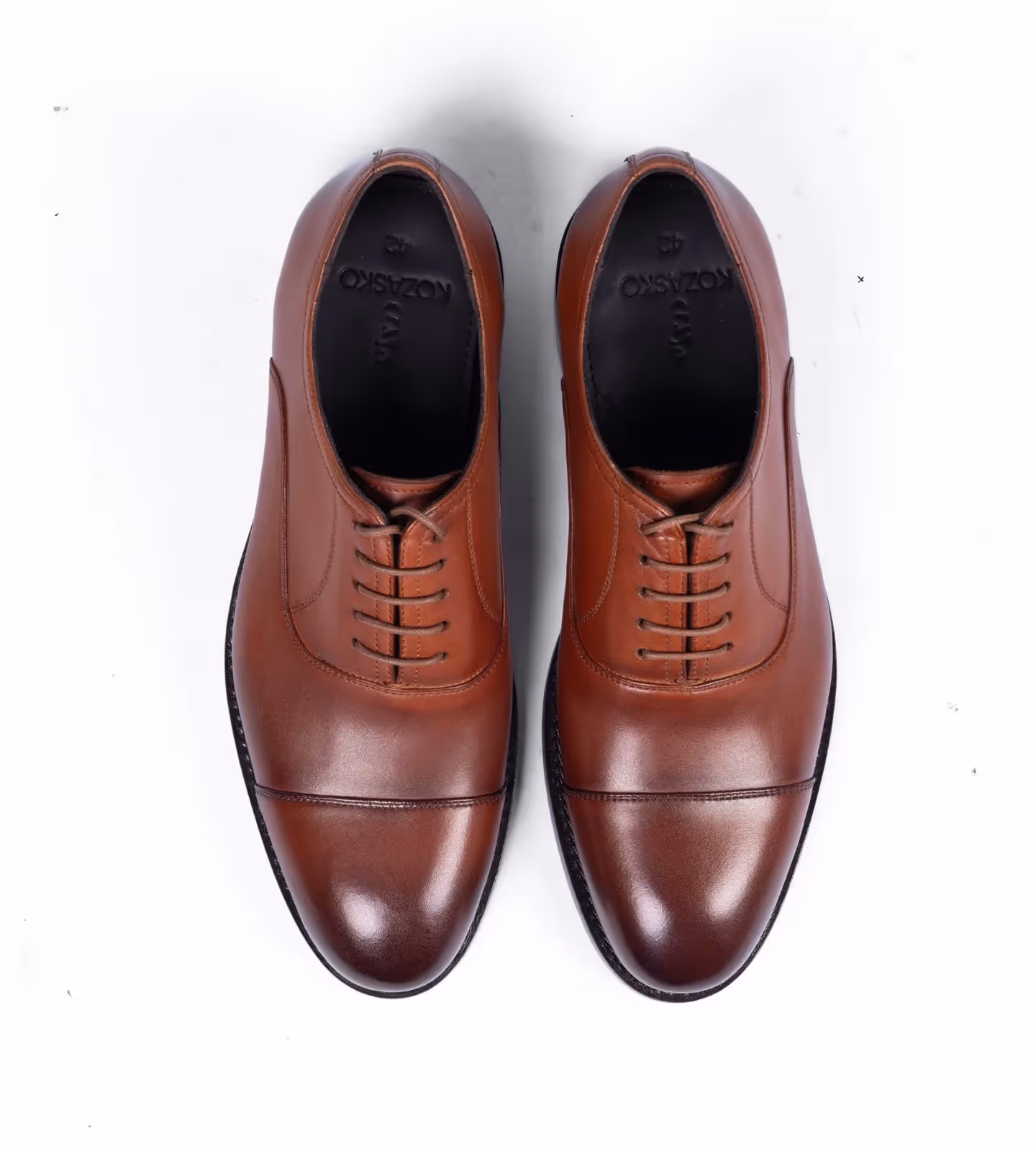 Classic Hand Welted Cognac Captoe Oxfords image 6