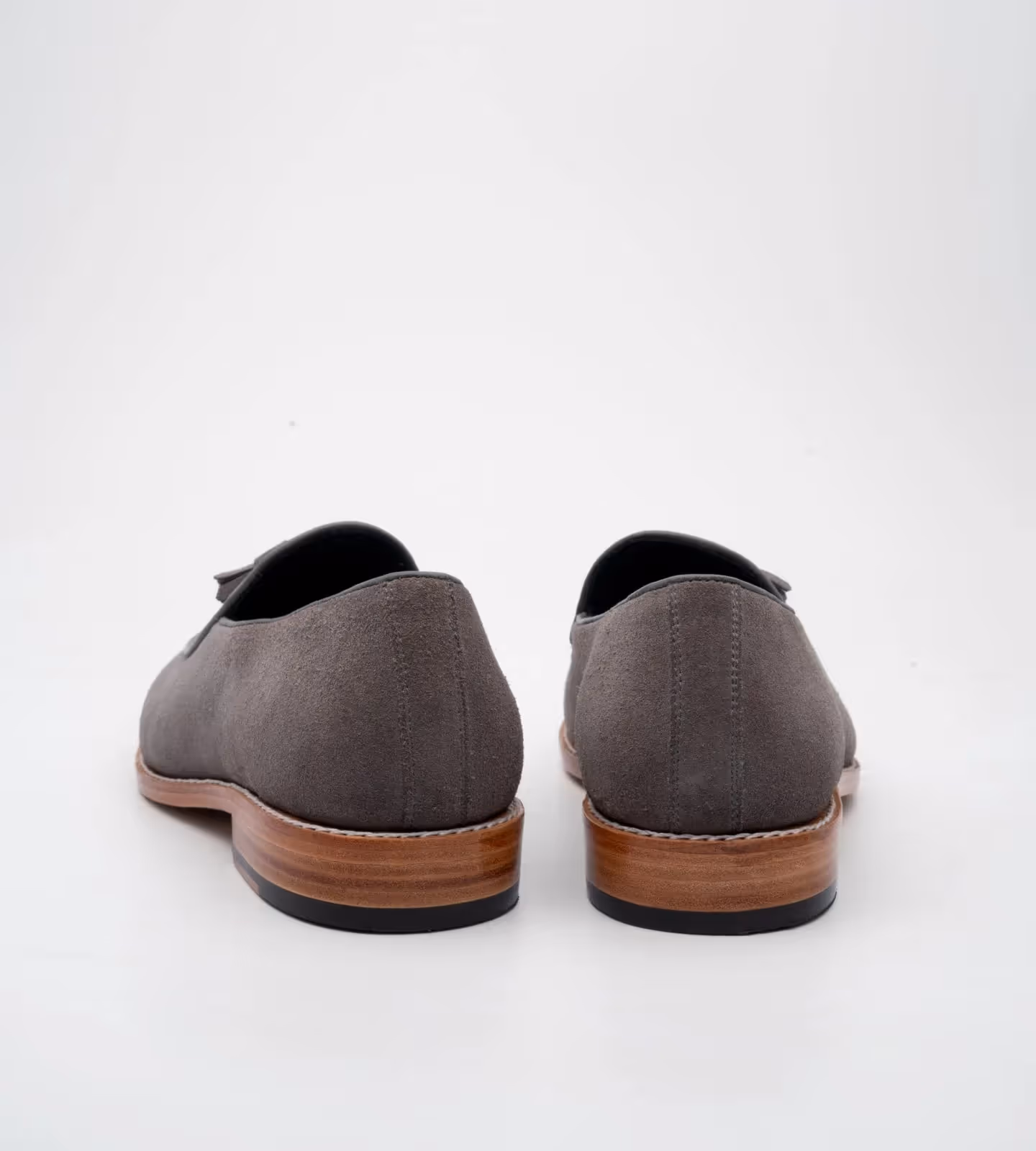 Grey Suede Belgian Tassel Loafer  image 5