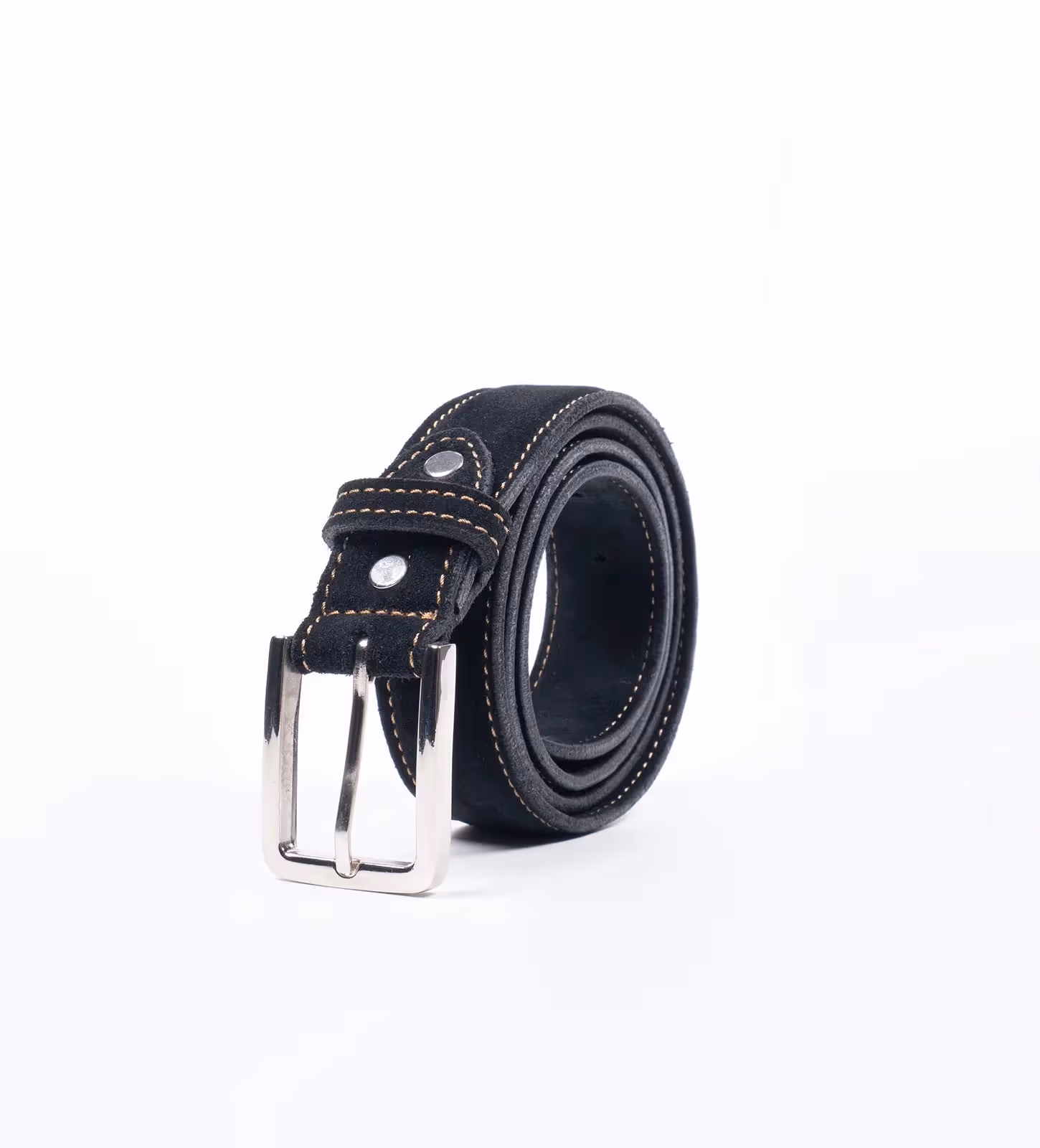 Groupo Mastrotto Black Suede Belt  image 3