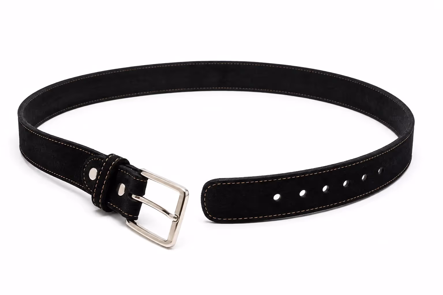 Groupo Mastrotto Black Suede Belt  image 4
