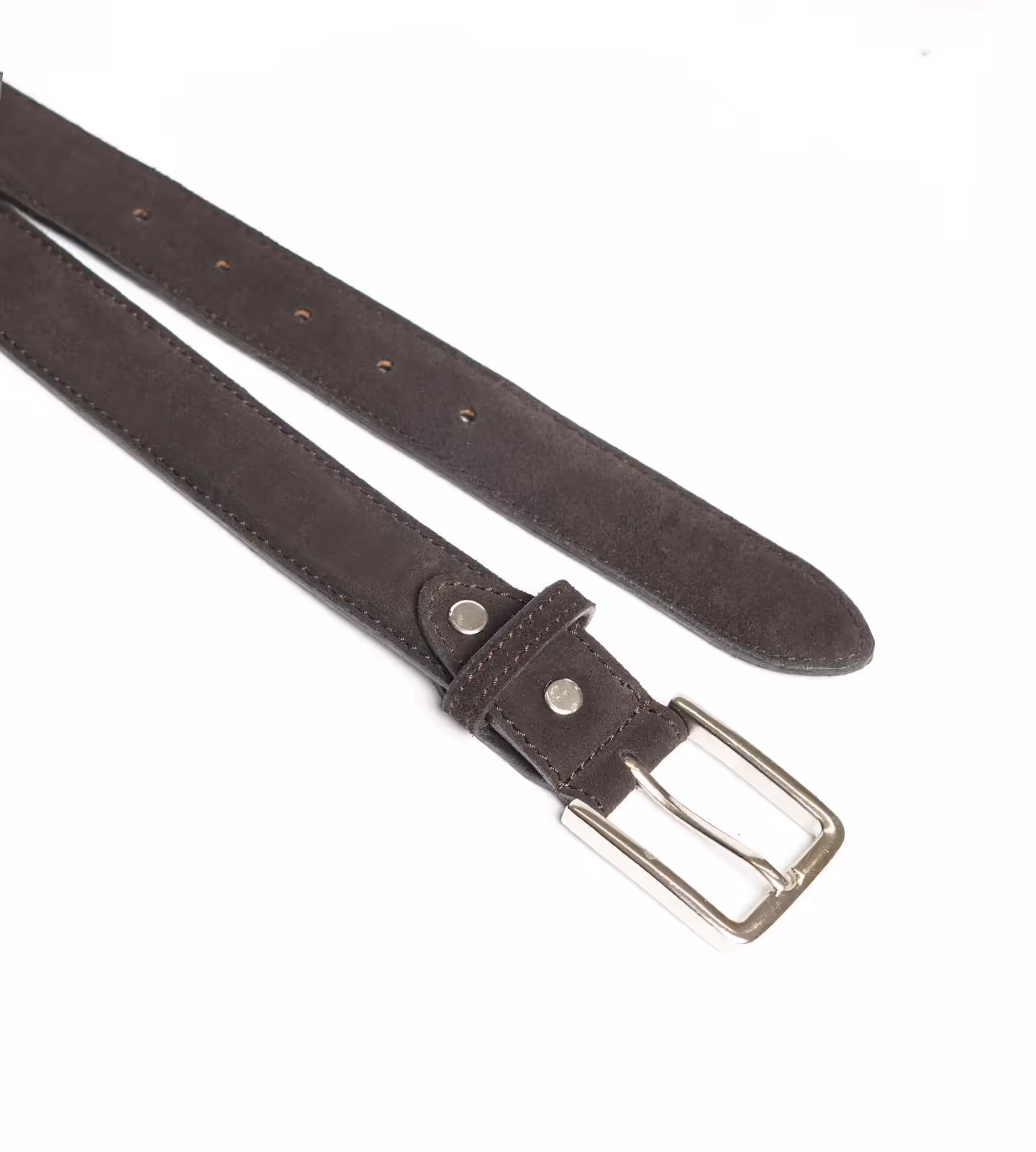 Groupo Mastrotto Brown Suede Leather Belt image 3