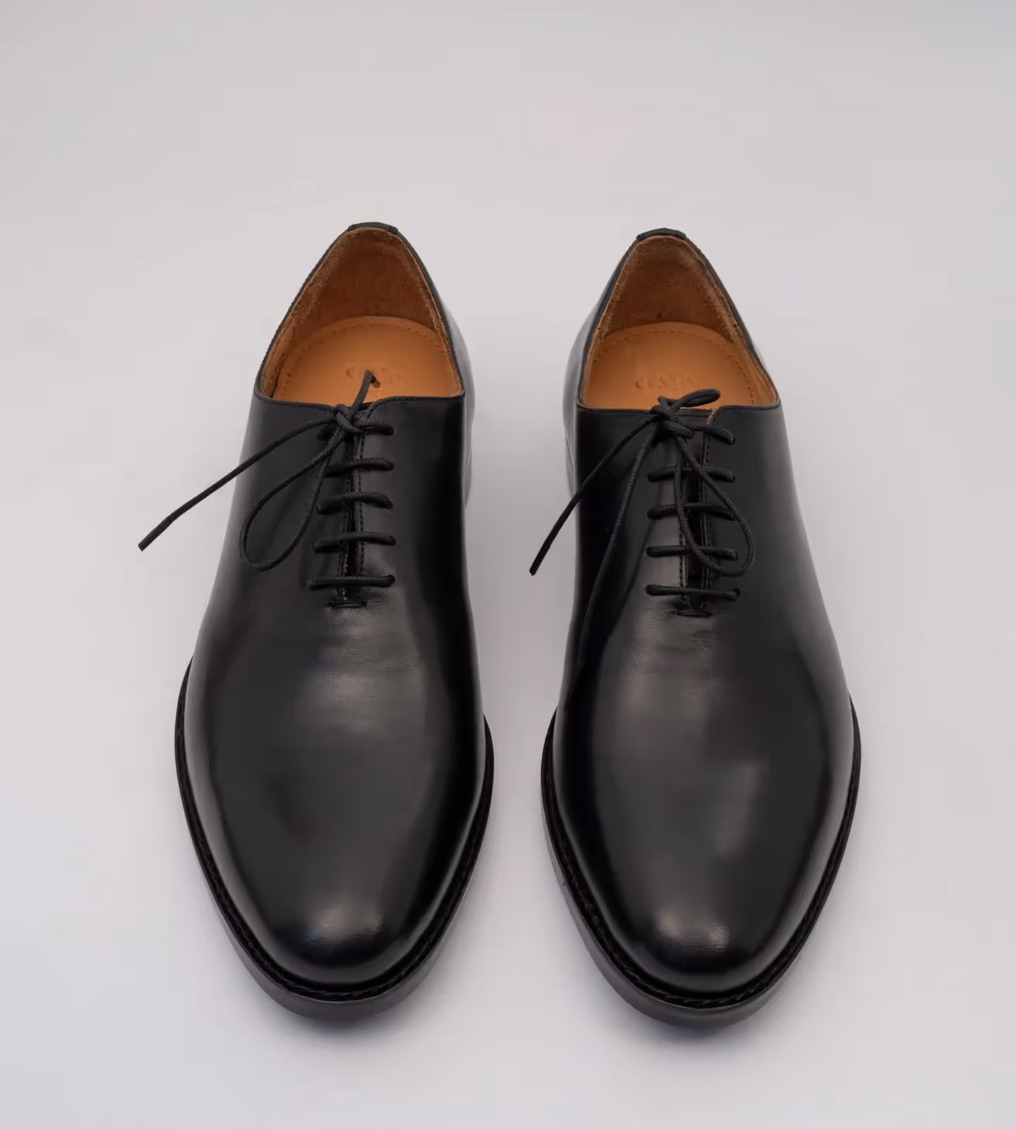 Hand Welted Almond Toe Black Wholecut Oxfords image 5