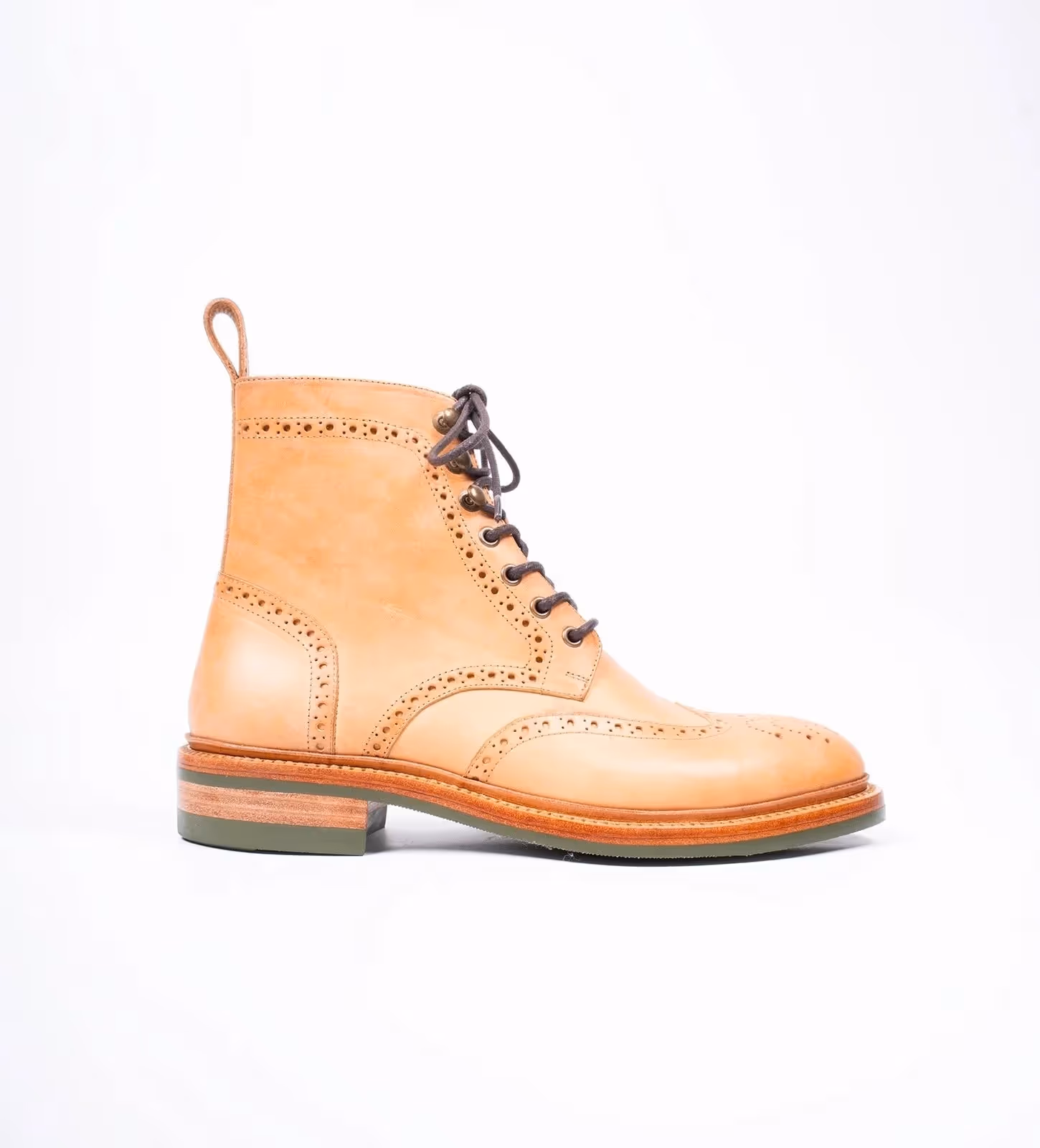 Hand-Welted Badalassi Wingtip Brogue Boot image 5