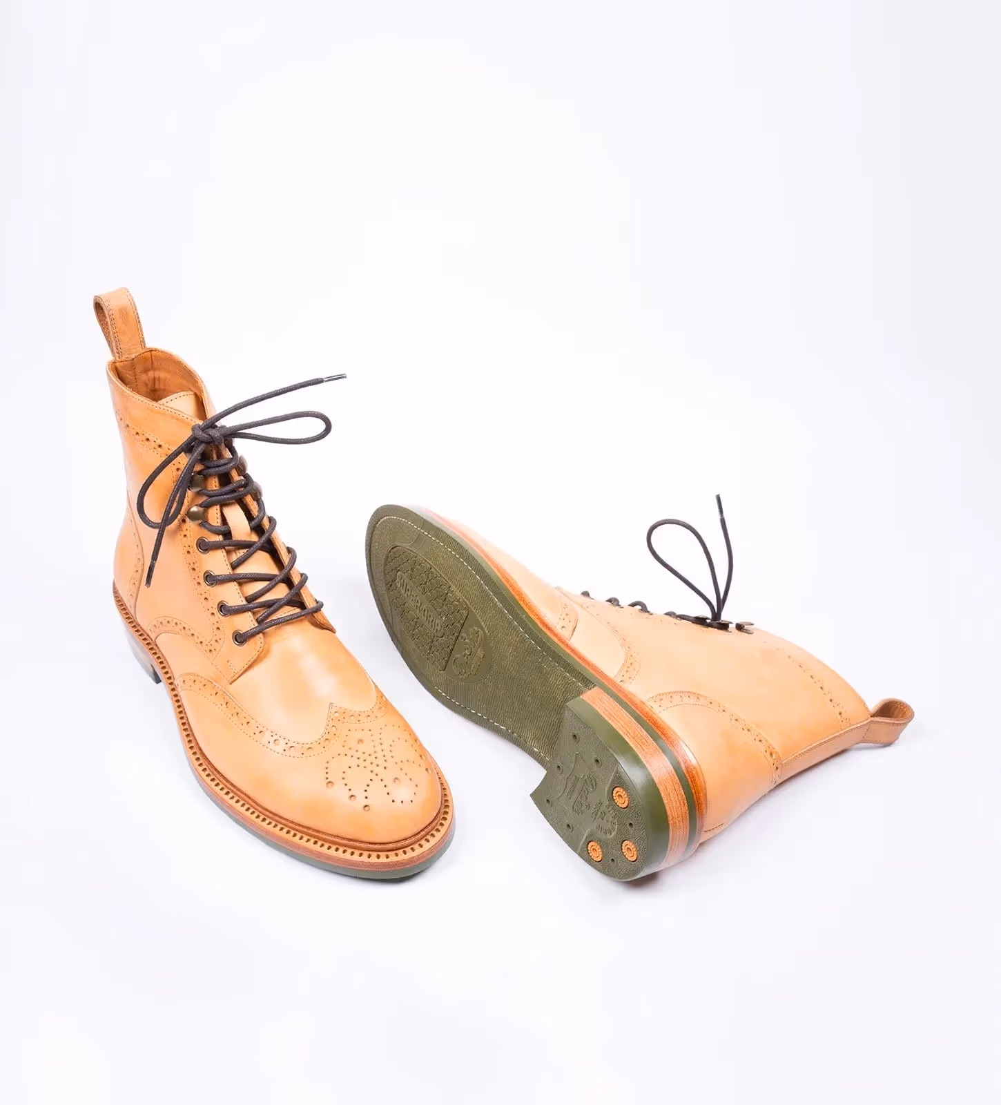 Hand-Welted Badalassi Wingtip Brogue Boot image 6