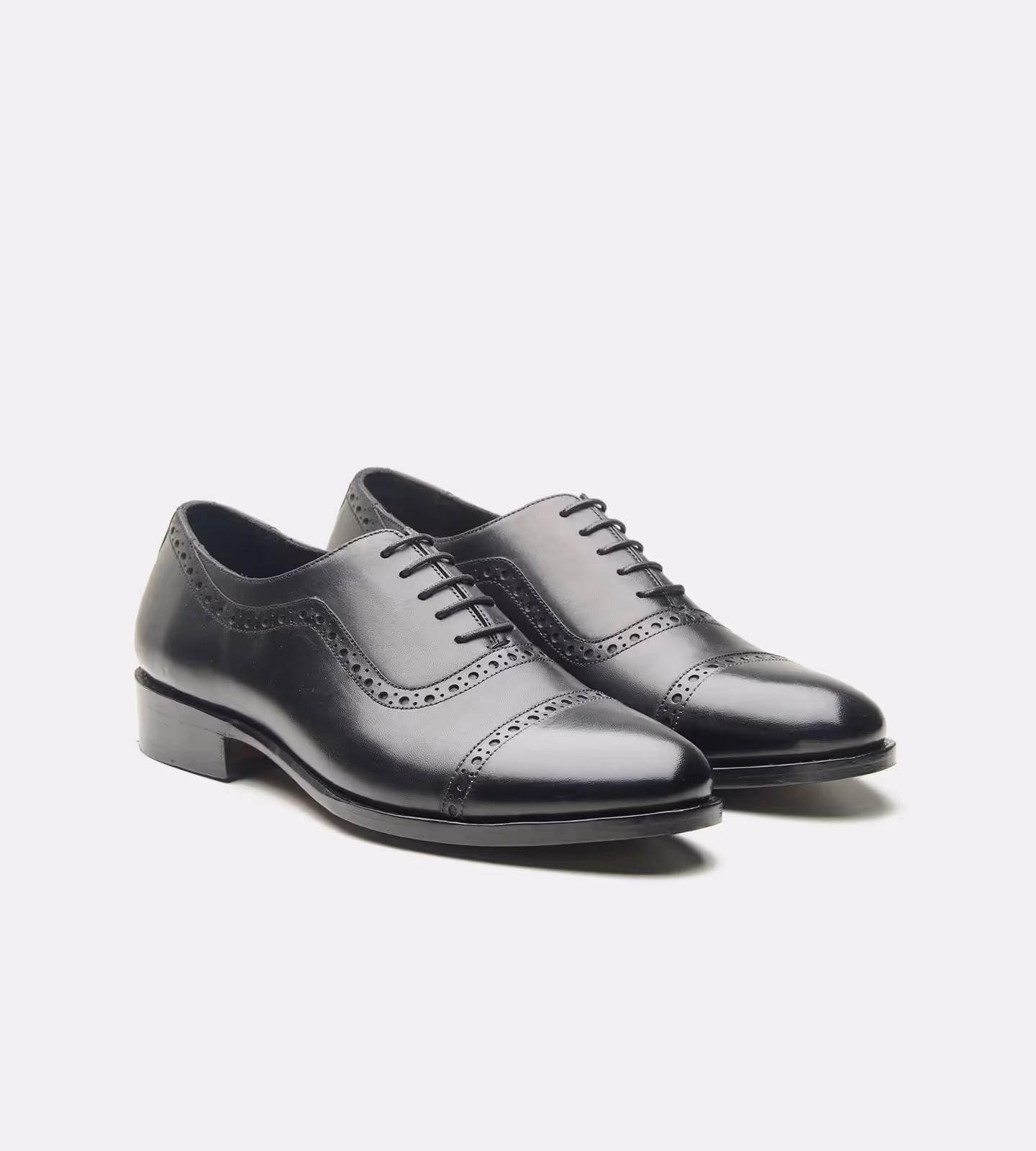 Hand Welted Black Adelaide Oxfords image 1